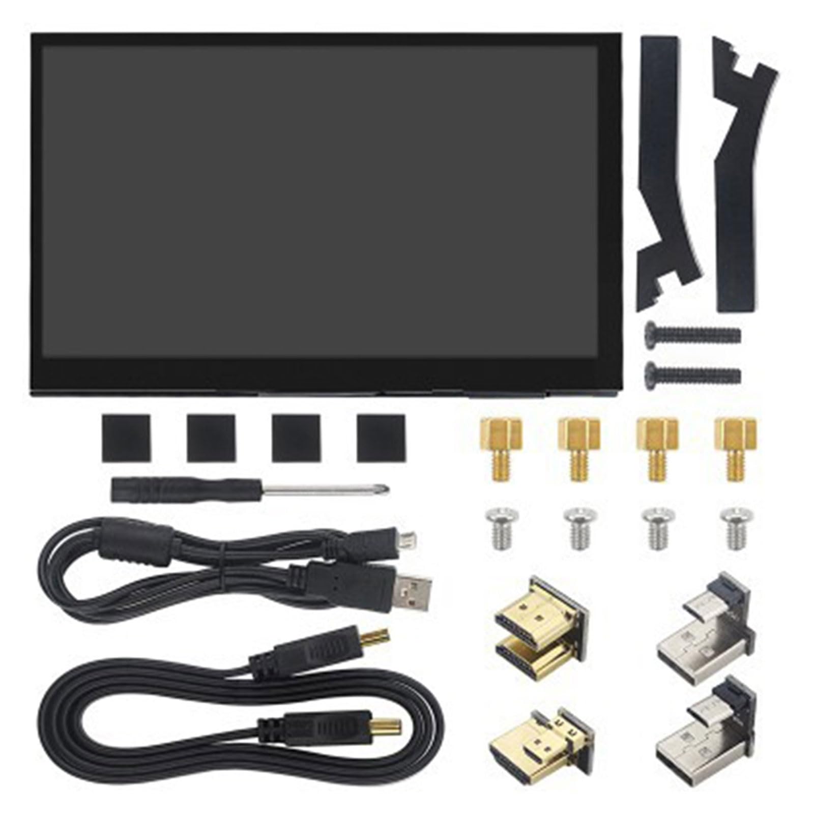 7 Inch IPS LCD Monitor for Raspberry Pi 4B/3B - 1024x600 HD Resolution, HDMI Compatible Portable Display for DIY Projects, Gaming & Programming