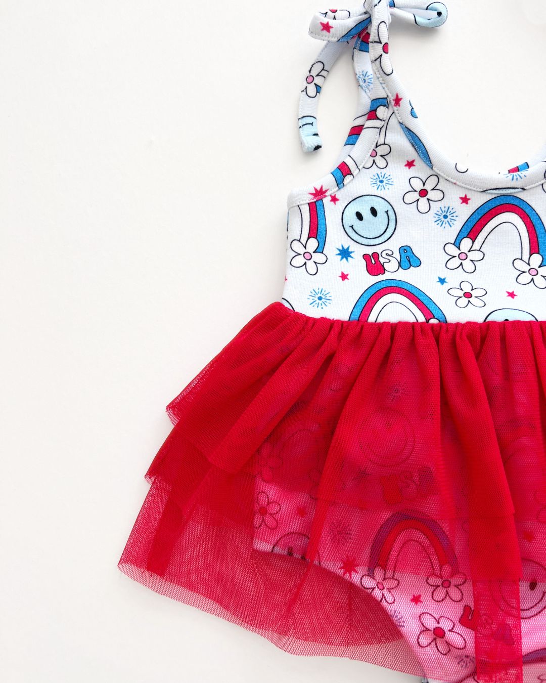 Little Miss USA Tutu Romper - Adorable Baby Girl Dance Outfit for Ballet, Photo Shoots & Special Occasions