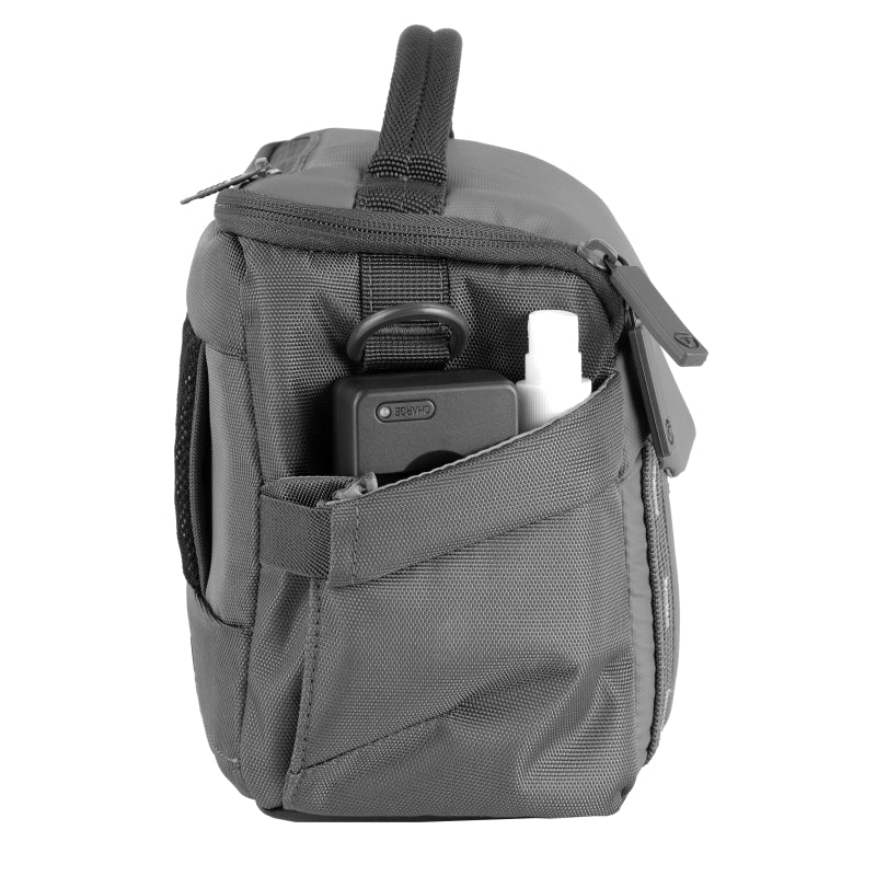 VEO 24M Gray Camera Shoulder Bag - Durable DSLR/SLR Camera Case with Adjustable Strap for Photographers - Perfect for Travel, Hiking & Outdoor Photography
