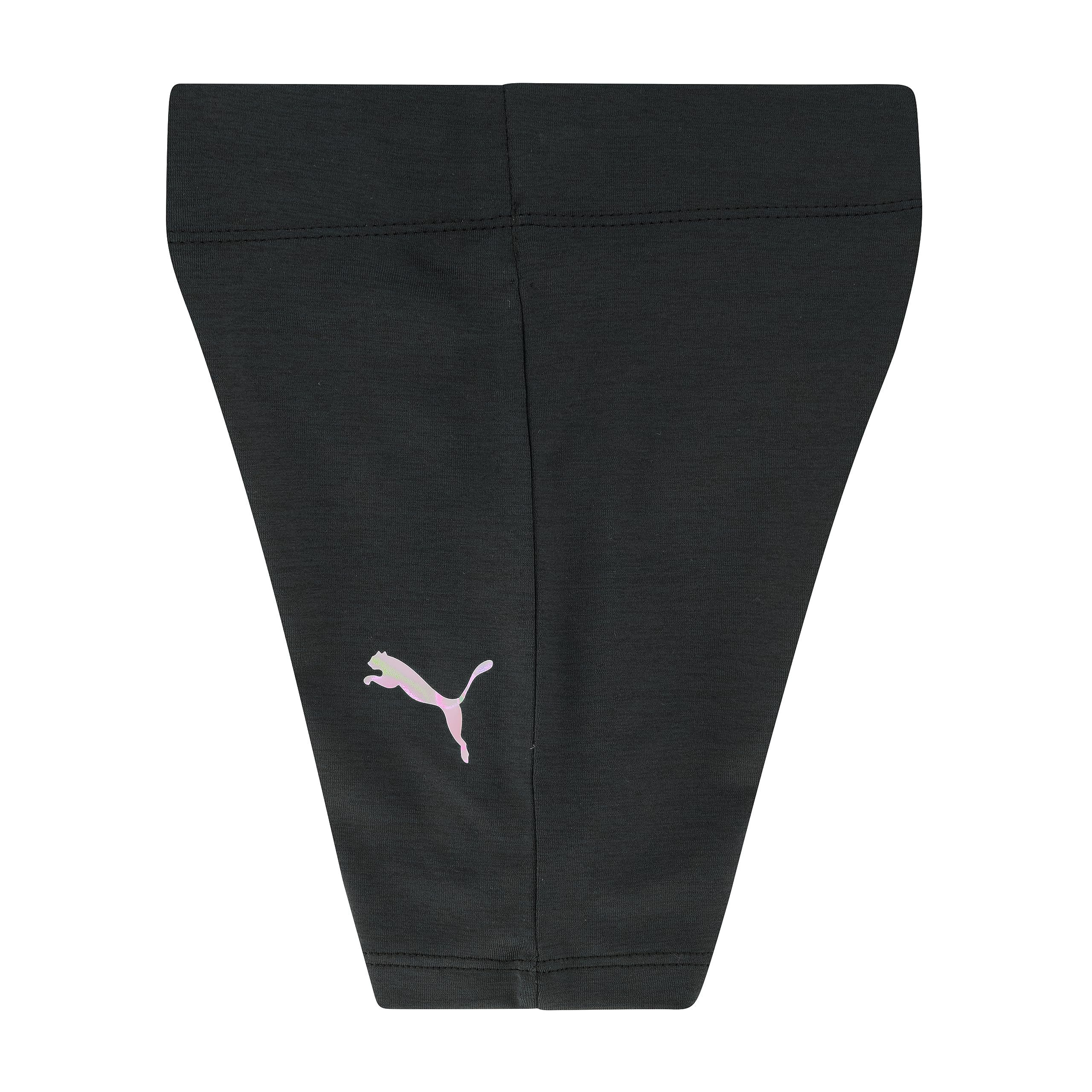 PUMA Girls' Space Dyed Biker Shorts - High Waisted Workout Shorts for Running, Yoga & Gym - Soft Breathable Athletic Shorts for Teens & Women