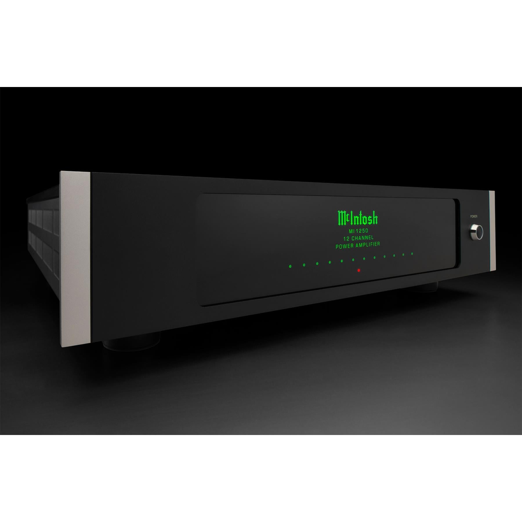 McIntosh MI1250 12 Channel Digital Power Amplifier - High Performance Home Theater & Multi-Zone Audio System for Cinematic Sound & Whole-House Music