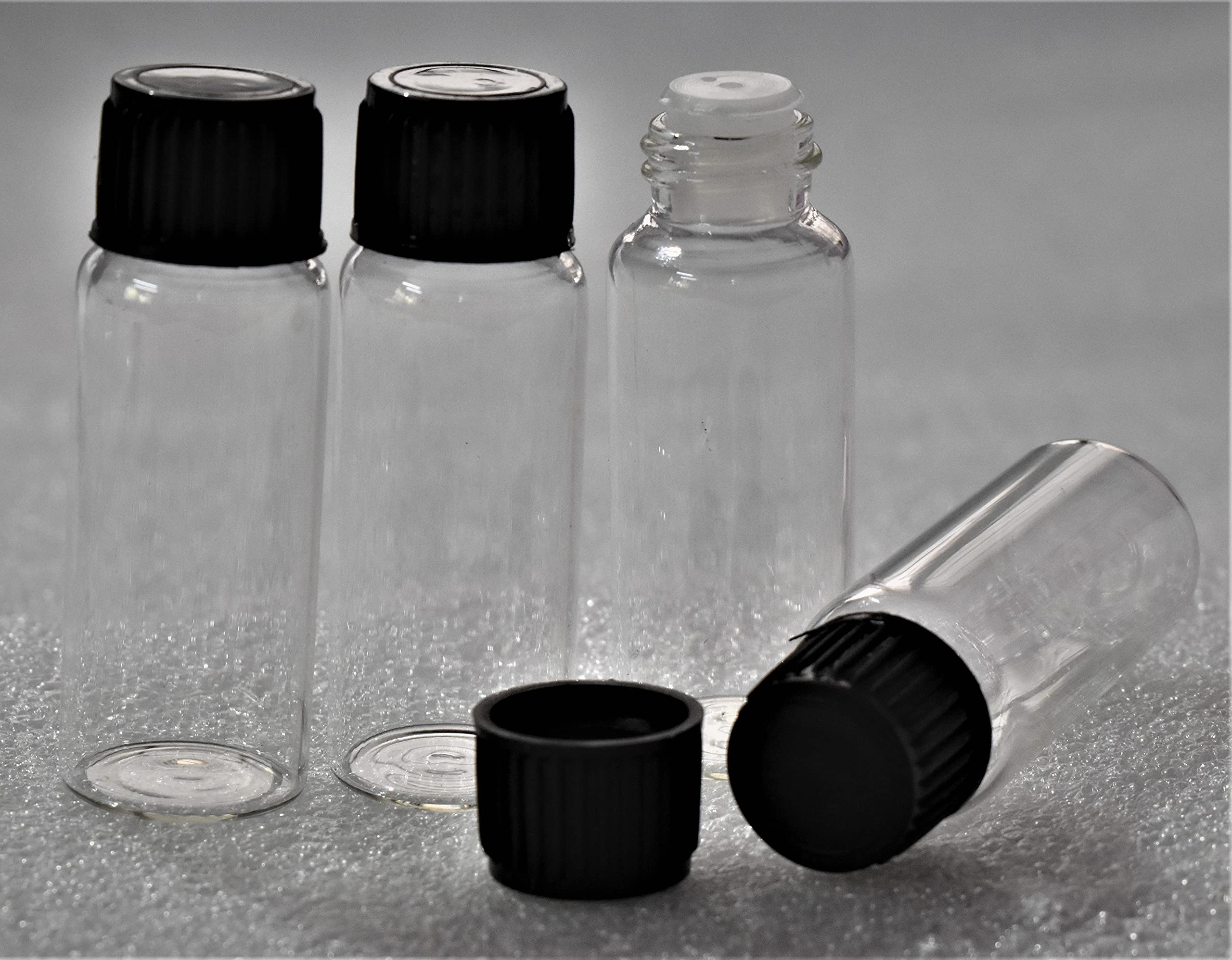 RITEDEAL 20ml Clear Glass Dropper Bottles (Pack of 10) - Type 1 Neutral Glass Essential Oil Storage Containers with Black Screw Caps & Leak-Proof Dropper - Perfect for DIY Essential Oils, Perfumes, CBD Tinctures & Liquid Samples
