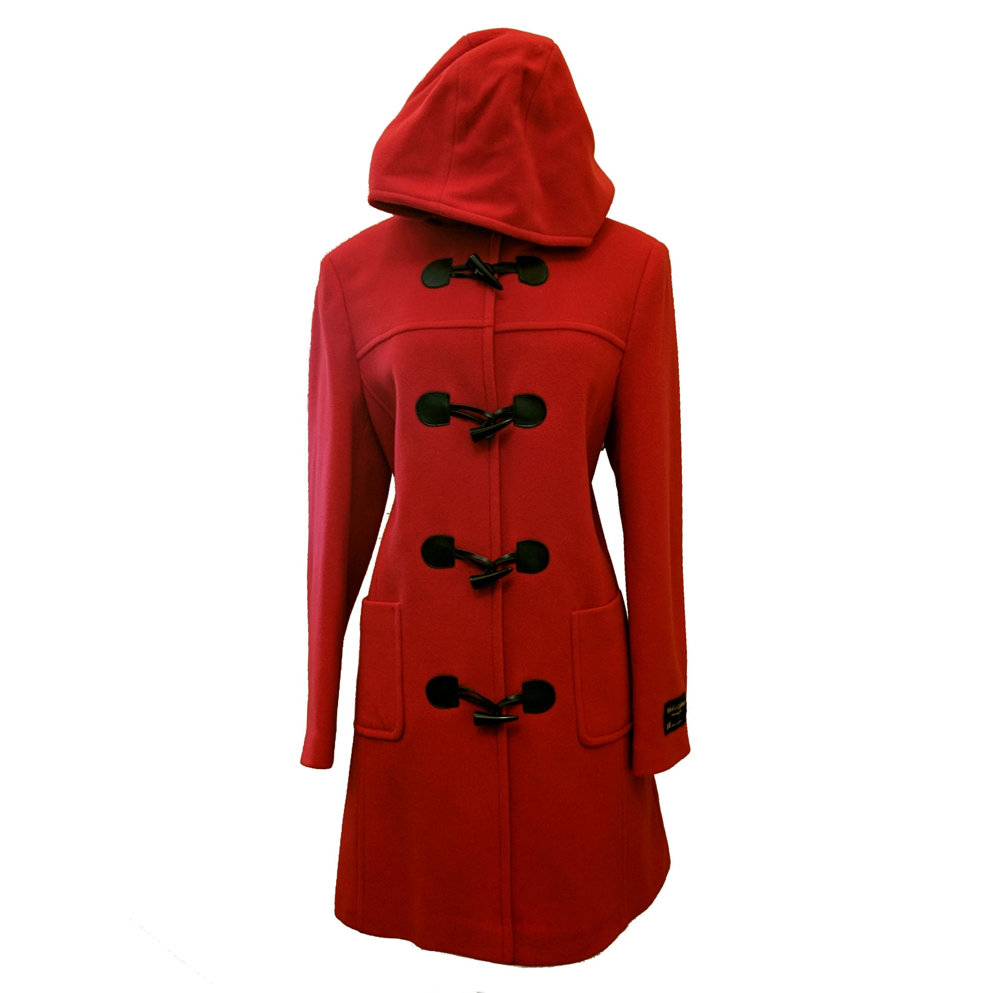 Eliz Scott Women's Wool & Cashmere Duffle Coat - Warm Winter Overcoat with Hood, 2 Color Options | Perfect for Cold Weather, Office Wear & Outdoor Activities
