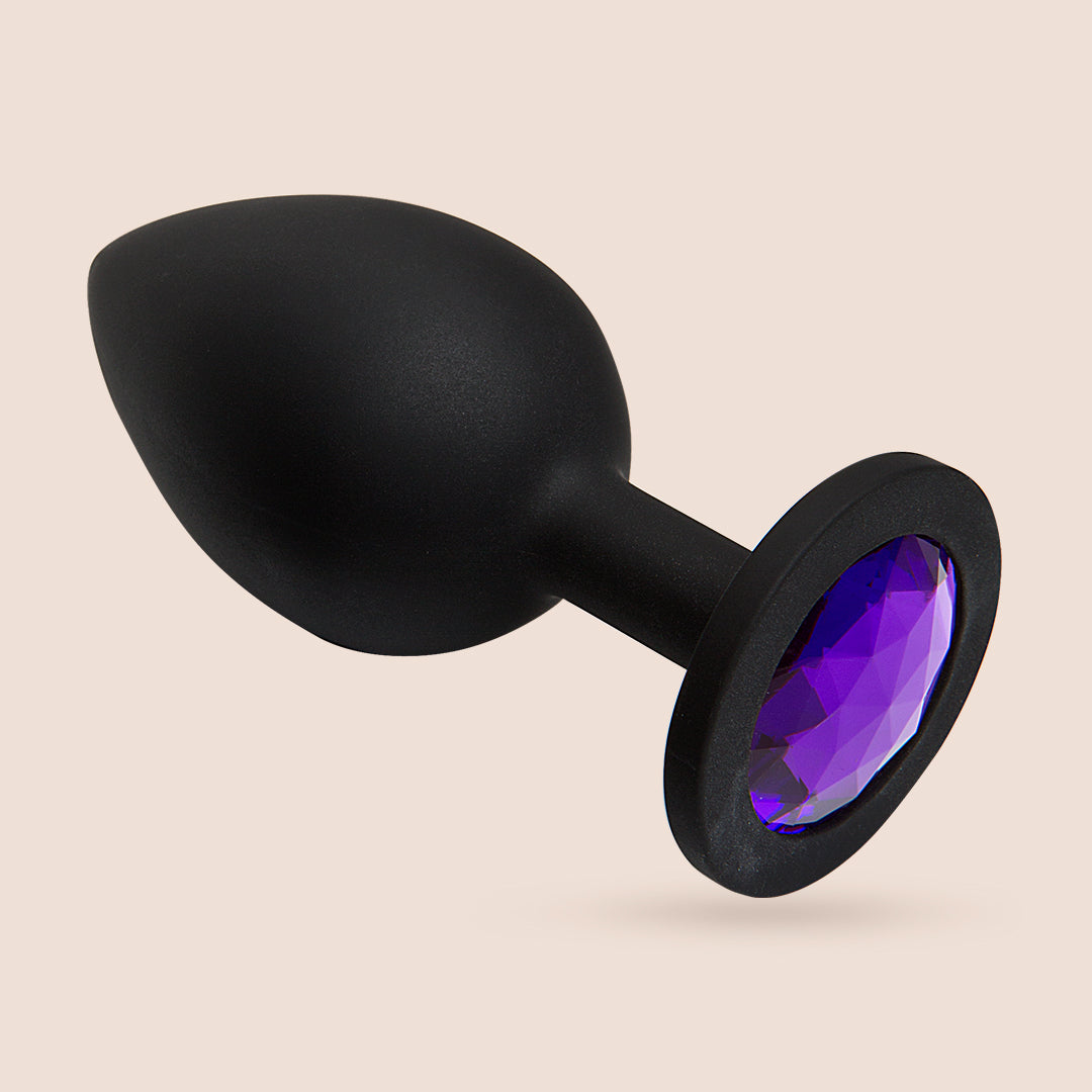 Booty Bling™ Large Jeweled Silicone Butt Plug - Sparkling Anal Pleasure for Women & Men, Perfect for Sensual Play & Intimate Moments
