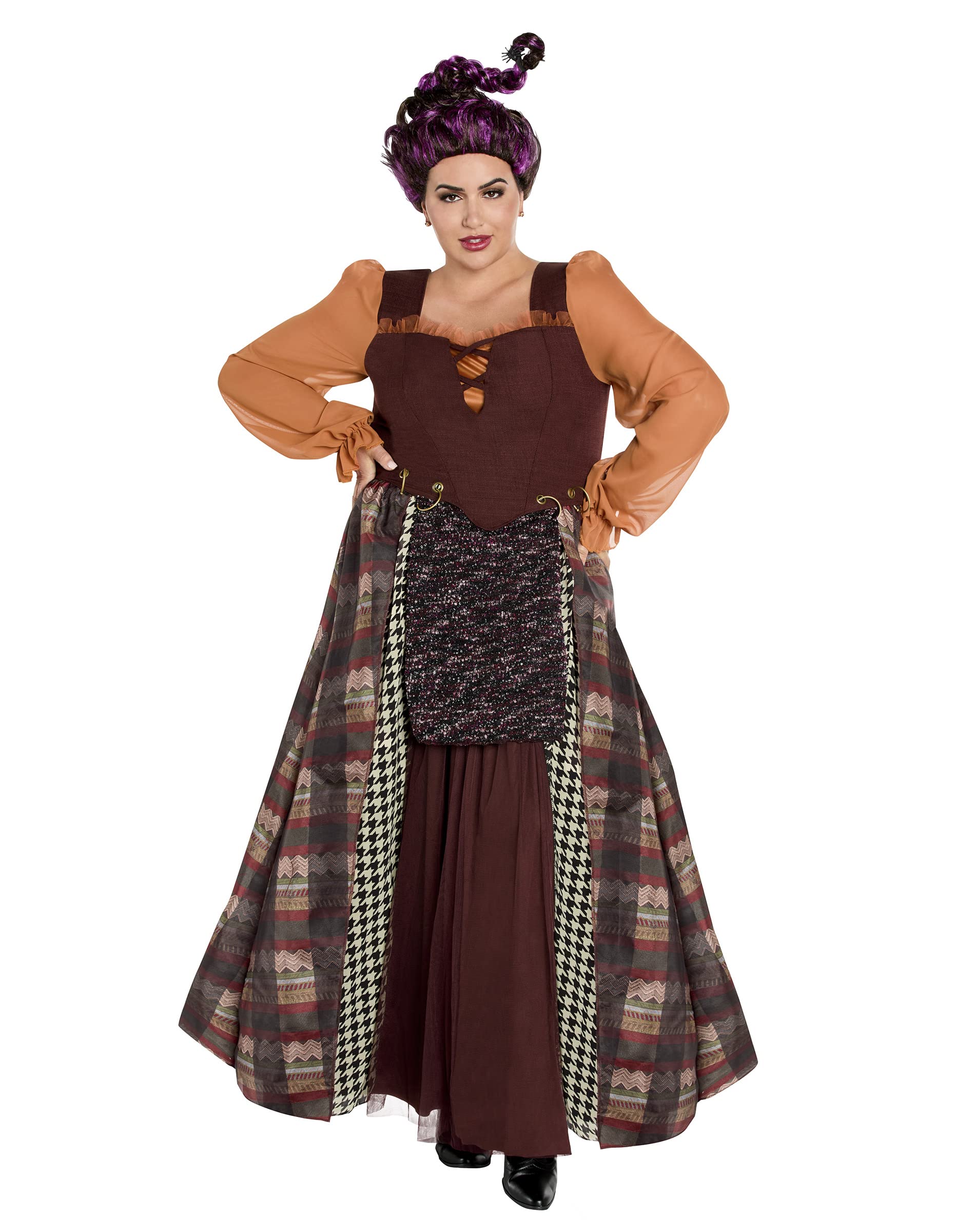 Hocus Pocus Mary Sanderson Costume - Adult Witch Cosplay for Halloween Parties