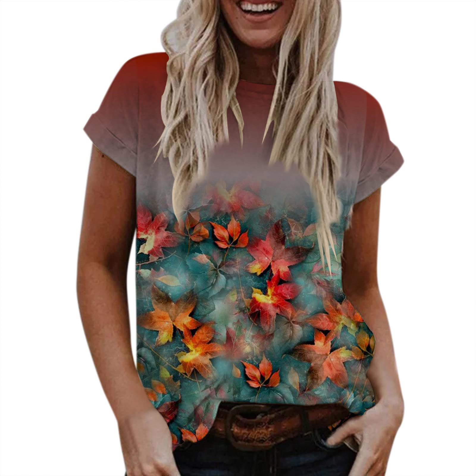 Women's Casual Short Sleeve Round Neck Twist Tunic T-Shirt - Loose Fit Summer Top for Women | Perfect for Beach, Vacation & Everyday Wear