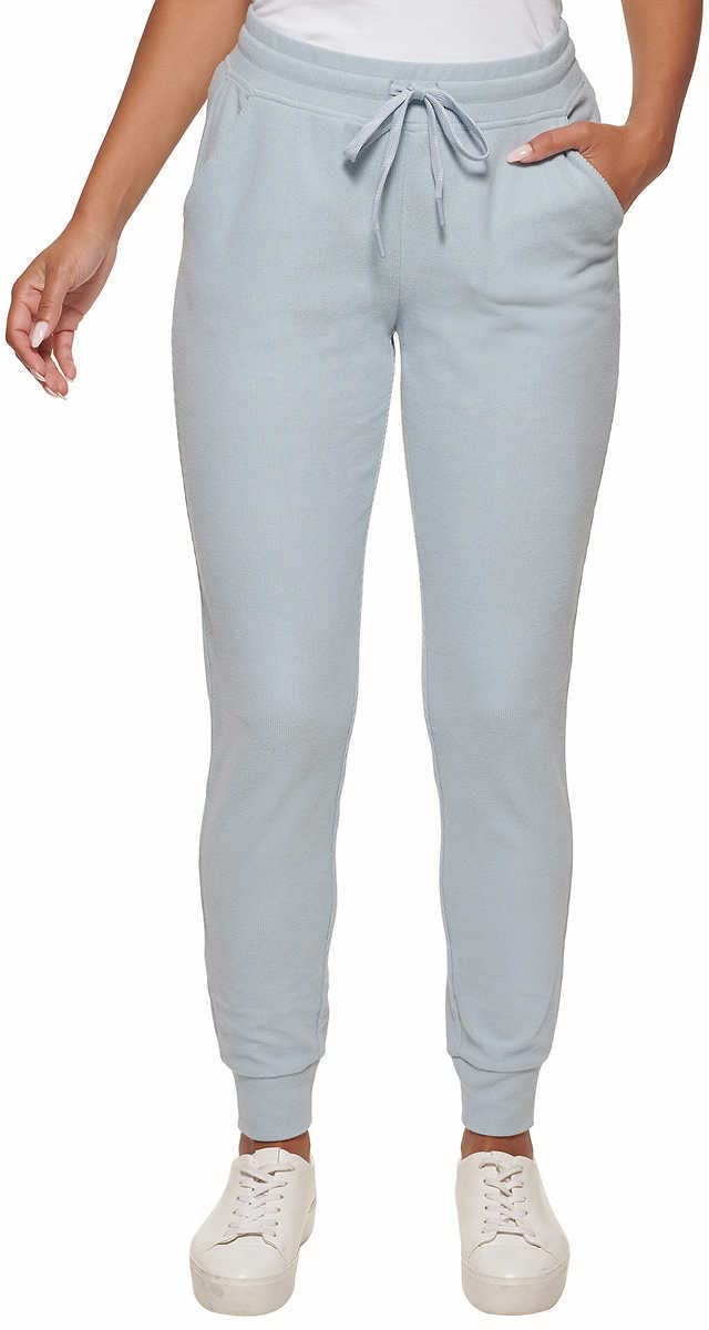 Andrew Marc Marc New York Women's Ribbed Midweight Jogger Pants - Comfortable Casual Lounge & Workout Pants for Everyday Wear