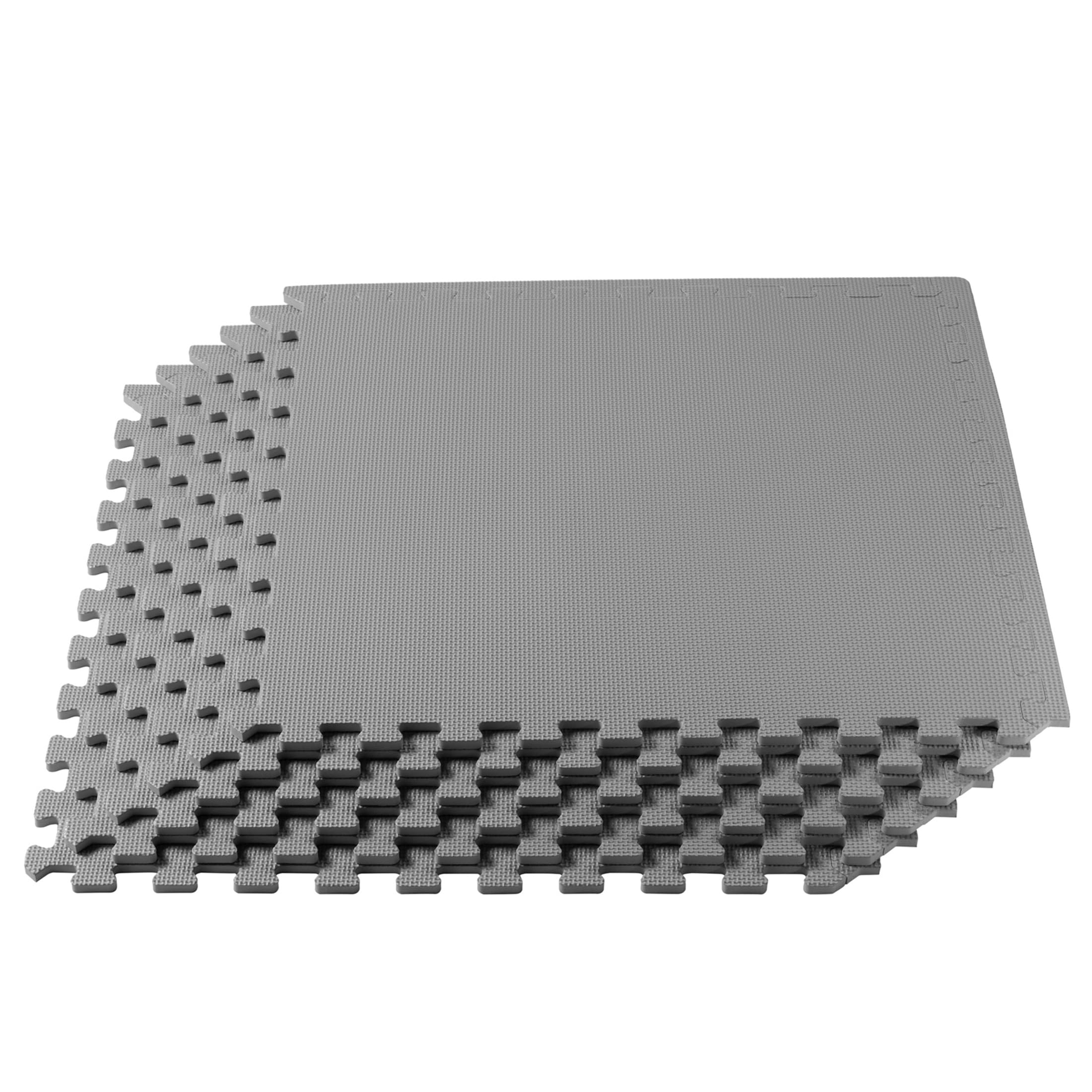 3/8 Inch Thick High-Density Exercise Floor Mat - Non-Slip Gym Mats for Home Workouts, Yoga, Pilates & Martial Arts - Perfect for Home Gym, Garage & Fitness Studio