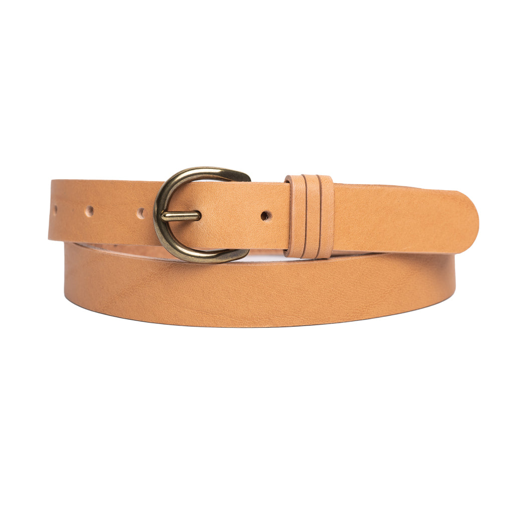 Amanda Genuine Italian Nubuck Leather Belt 25mm - Premium Dress Belt for Men & Women | Office Wear, Business Attire, Formal Occasions