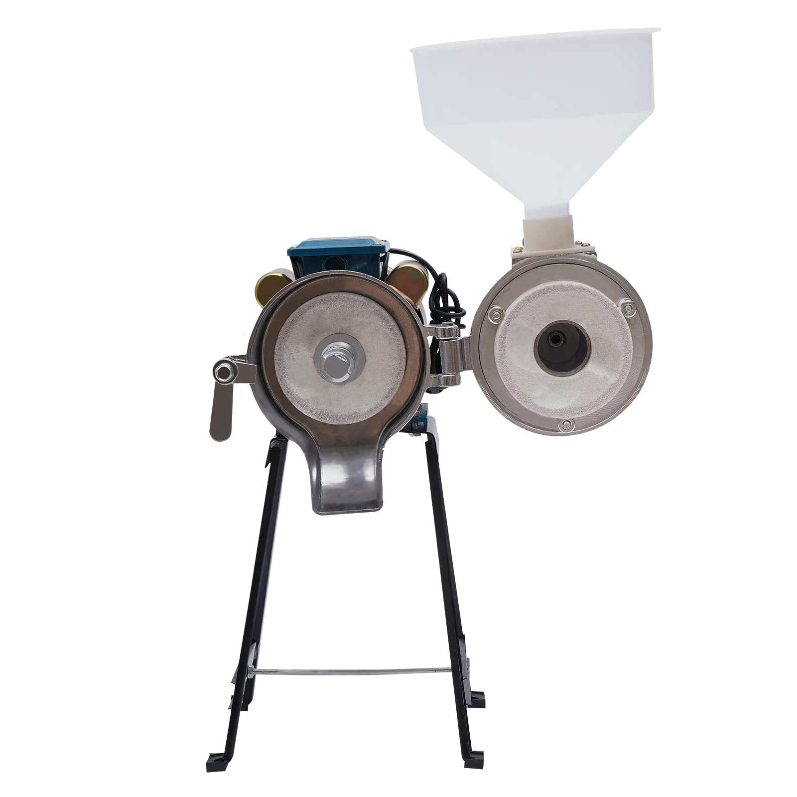 2200W Electric Grain Mill Grinder for Corn, Wheat, Soybean - Wet & Dry Commercial Flour Mill with Funnel - Perfect for Home Baking, Bread Making & DIY Soy Milk Preparation - Heavy Duty Grain Crusher for Kitchen & Farm Use