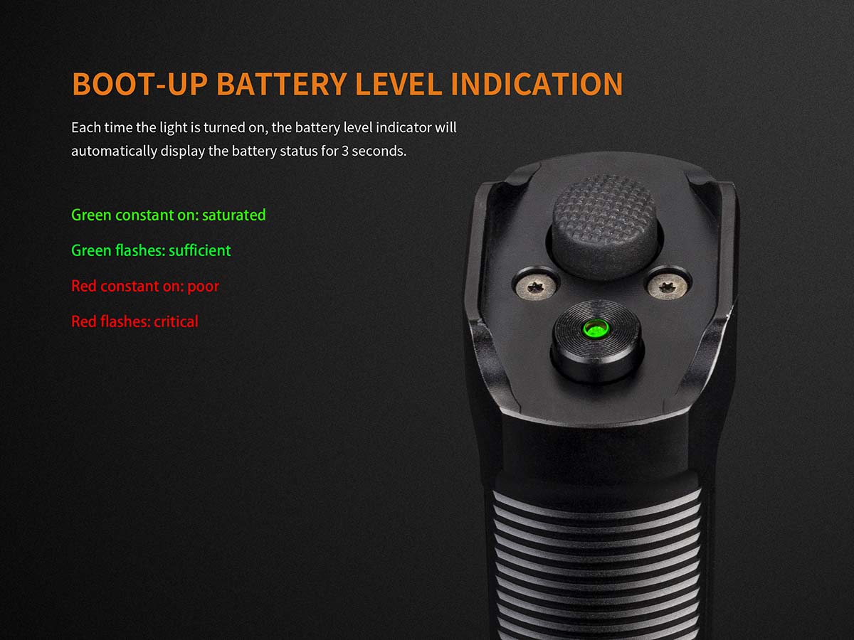 Fenix TK35 High-Powered LED Flashlight - 1000 Lumens, Rechargeable Battery, Durable for Outdoor Adventures, Camping, Hiking & Emergency Use