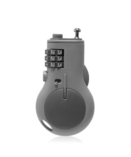 Monocozzi Bon Voyage 3-Digit Portable Retractable Travel Lock - Secure Luggage, Backpacks & Gym Bags for Airports, Hotels & Camping Trips