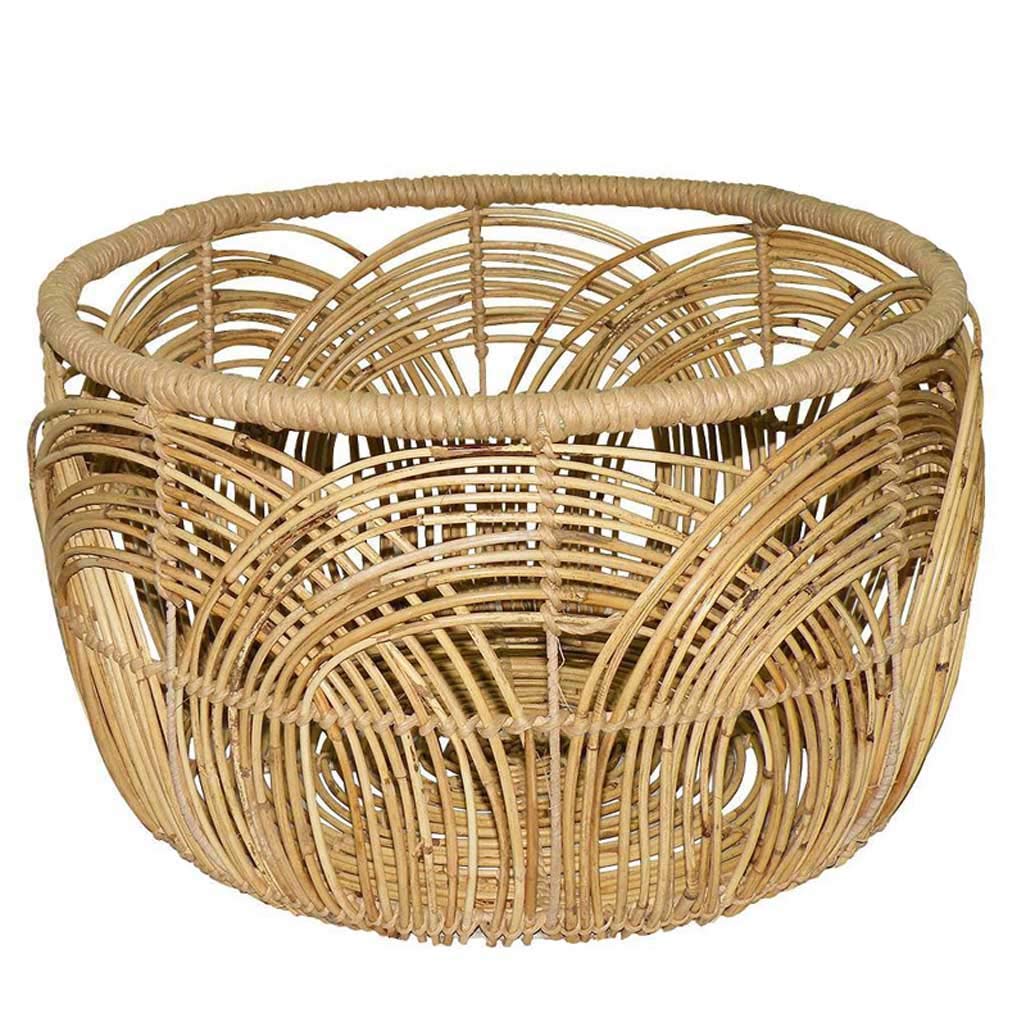 Vintage Rattan Coffee Table with Storage - 20.86