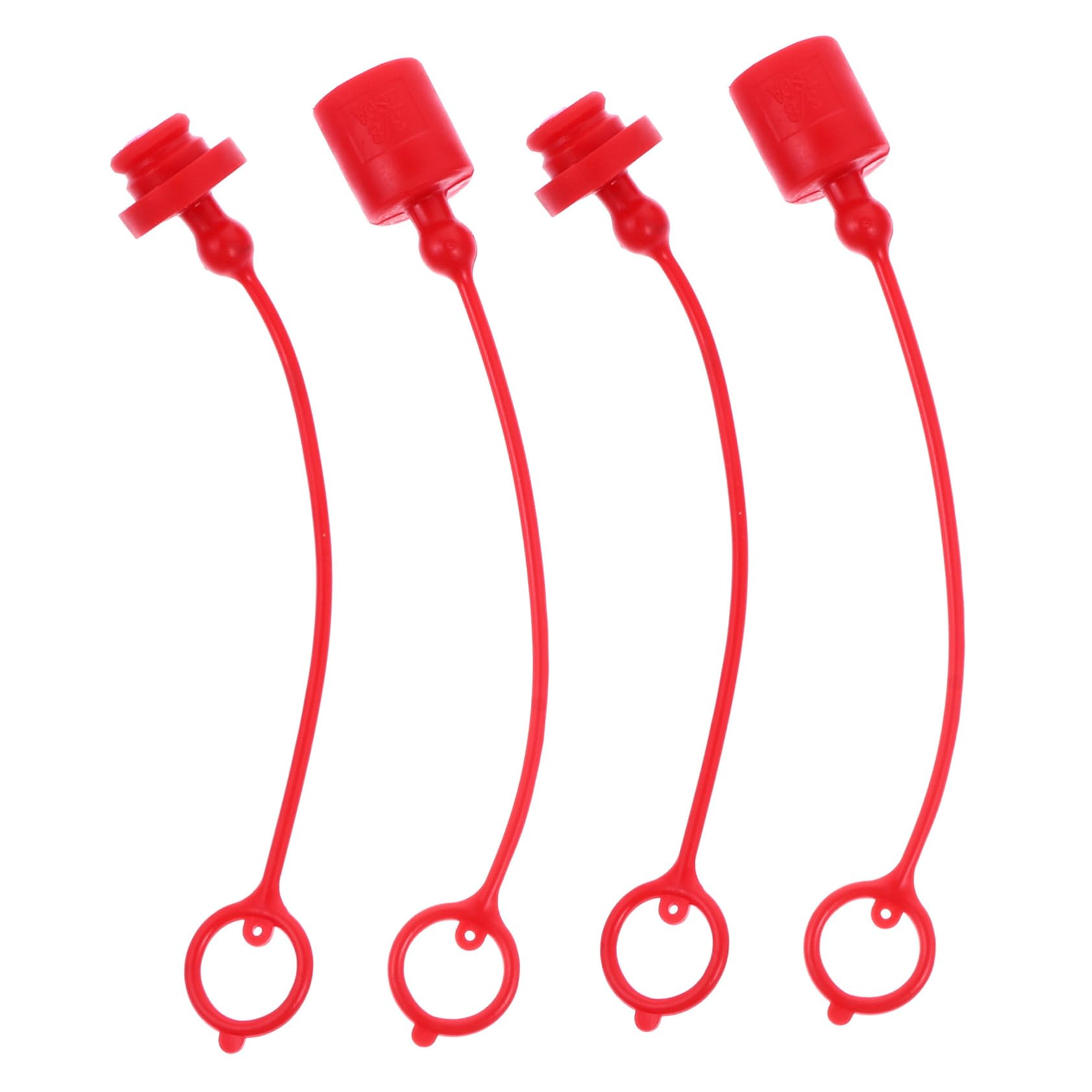 MUCKLILY 4 Sets Hydraulic Quick Connector Caps - Heavy Duty Dust Plugs for Hydraulic Fittings, Durable Material, Easy Installation - Perfect for Construction Equipment, Agricultural Machinery & Industrial Hydraulic Systems