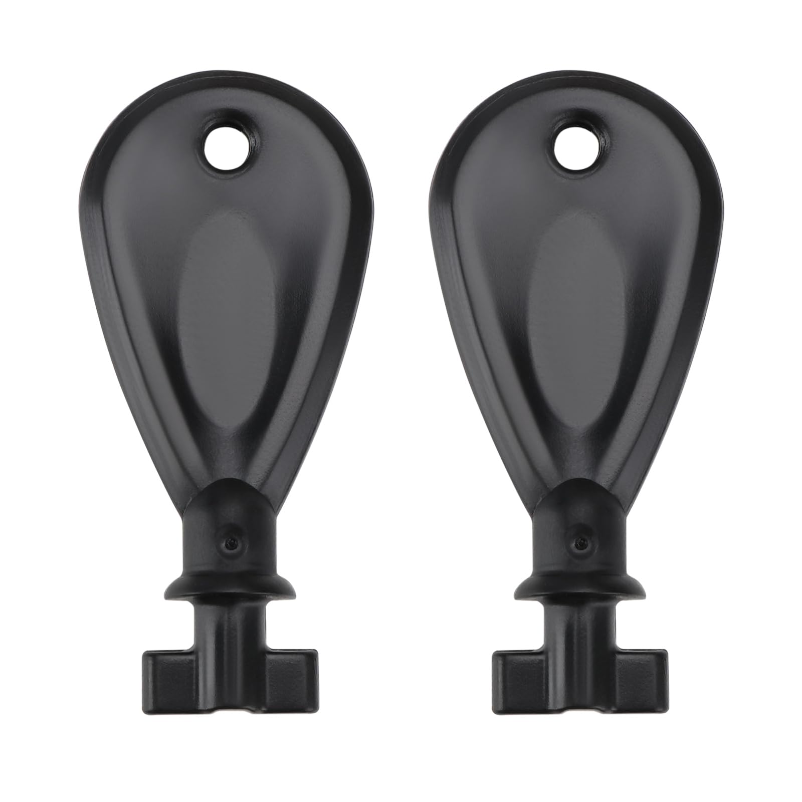 ECSiNG 2-Pack Paper Towel Dispenser Replacement Keys - Compatible with Toilet Paper & Paper Towel Holders (53x24x15mm, Black) - Perfect for Home, Office & Public Restrooms - Easy Spare Key Solution for Broken or Lost Dispenser Keys
