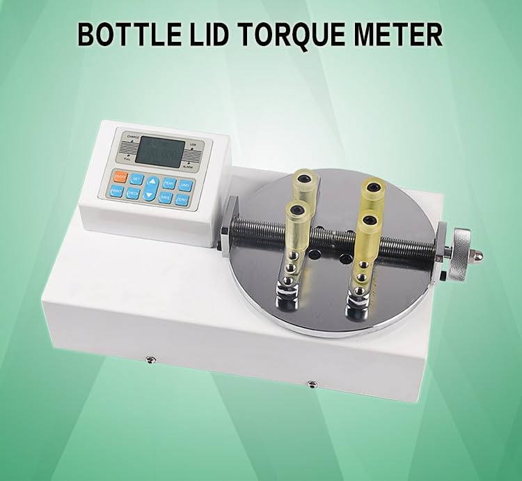 Digital Bottle Cap Torque Tester - PET Plastic Bottle Closure Strength Measurement Device for Quality Control | Lab Testing, Beverage Industry, Packaging Inspection