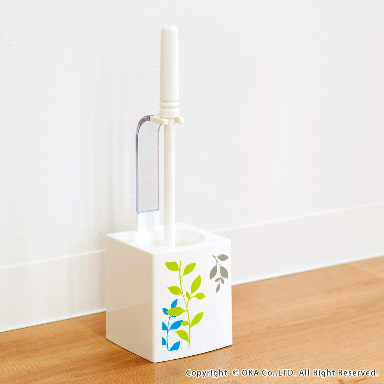 Premium Japanese Import Toilet Brush with Holder - Hygienic Bathroom Cleaning Tool for Home, Office & RV Use