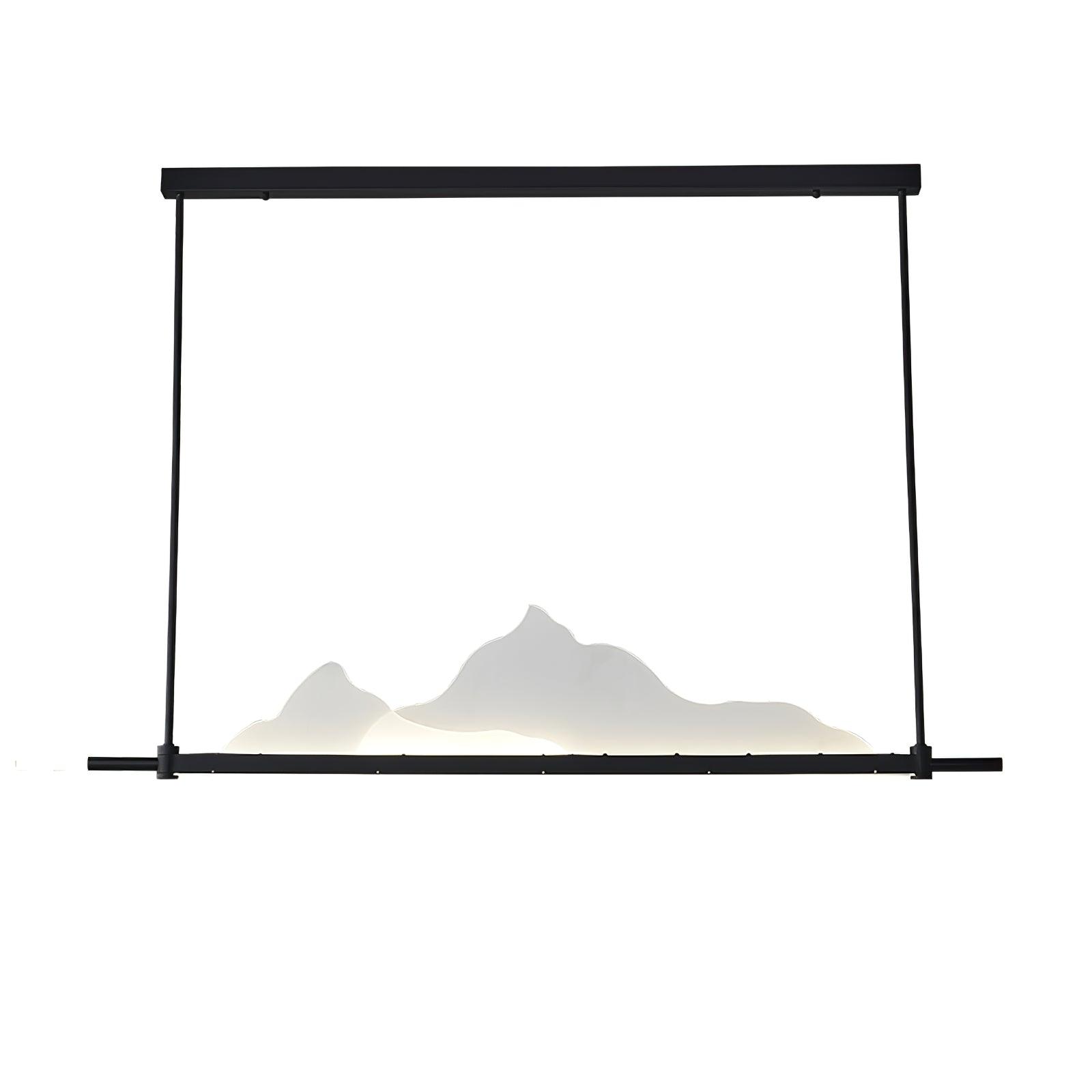 Leah Mountains Pendant Light - Modern Farmhouse Ceiling Fixture for Kitchen Island, Dining Room & Bedroom Decor