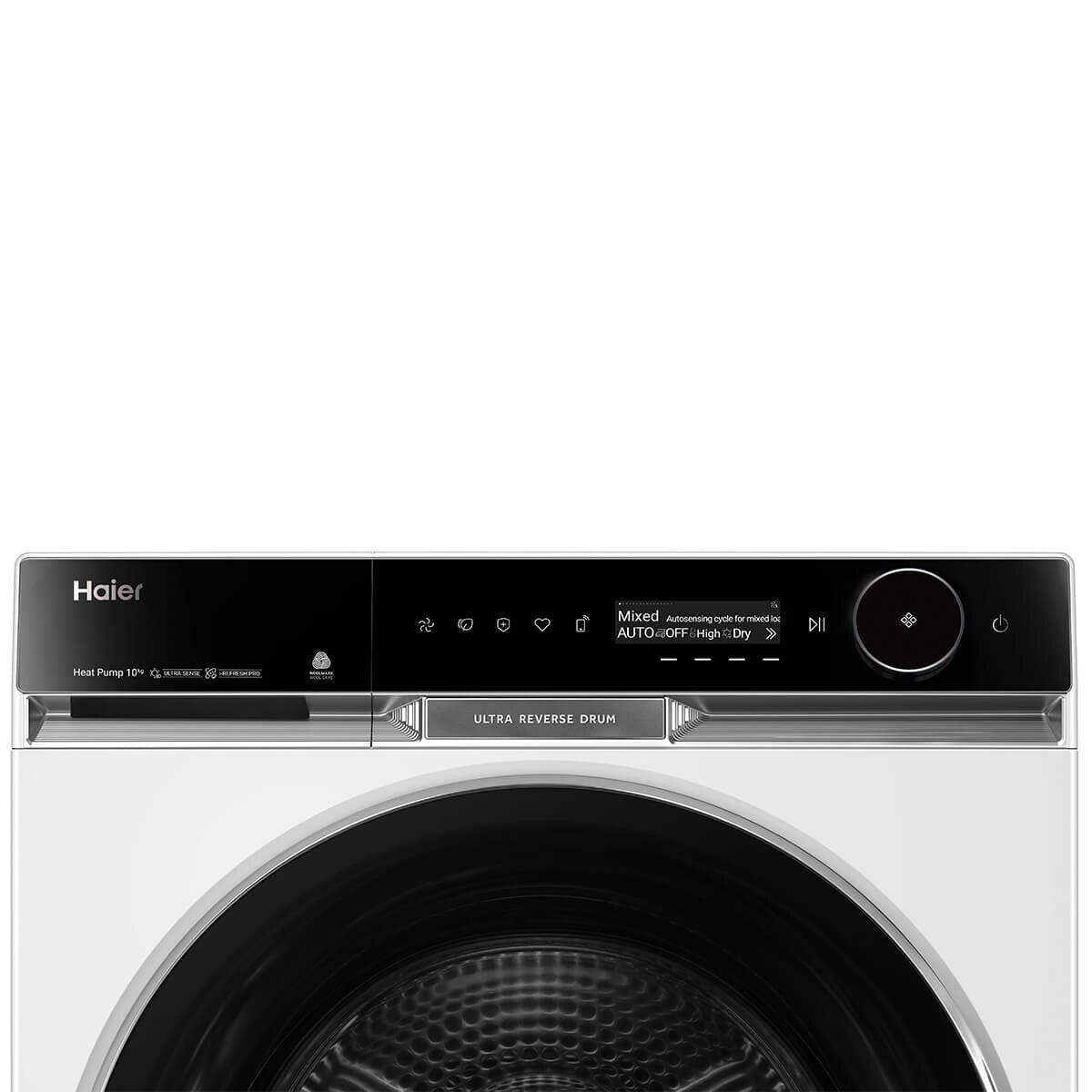 Haier 600 Series 10kg Heat Pump Dryer - Energy Efficient, White (HDHP10PXW1) for Home & Laundry Room Use