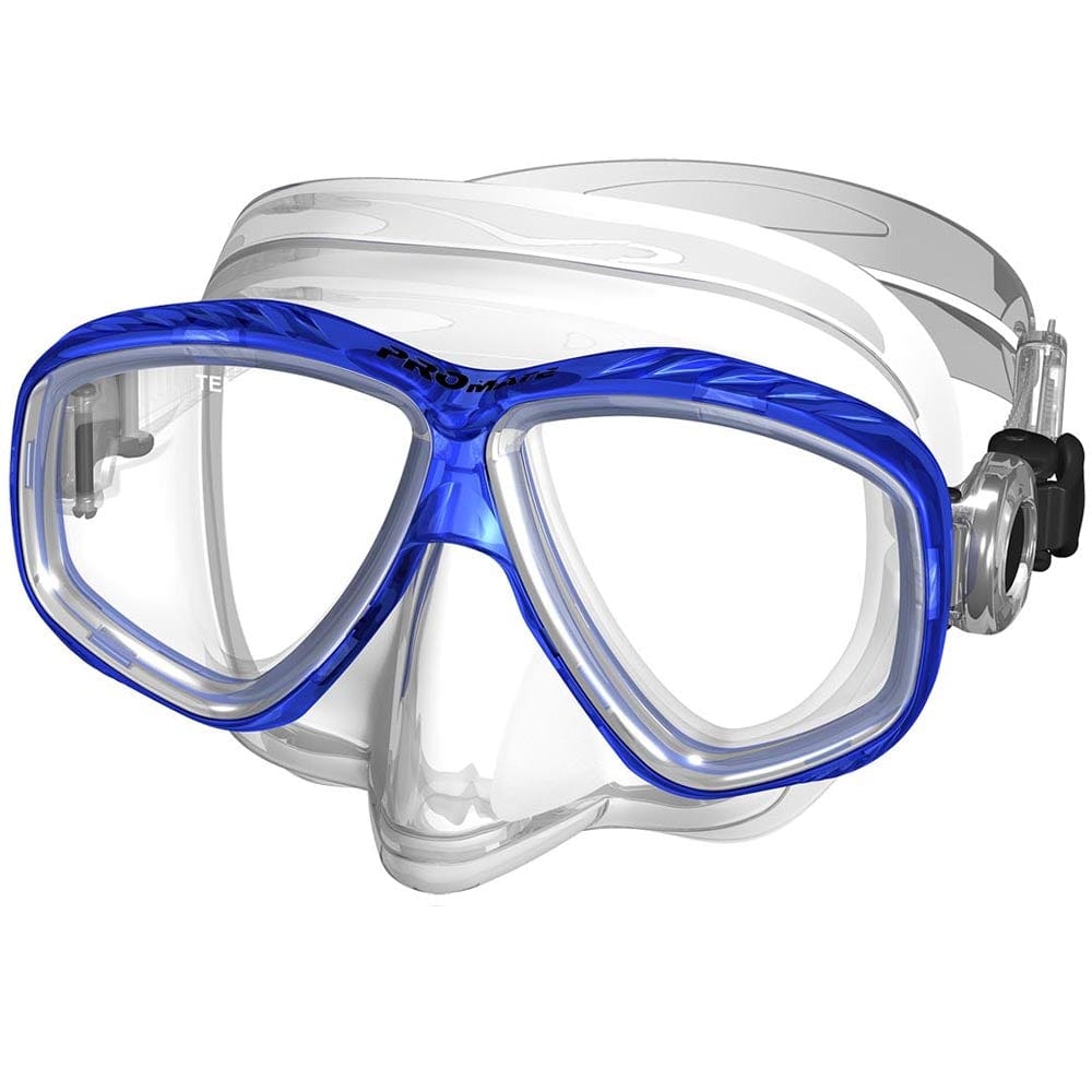 Promate Pro Viewer Dive Mask (Rx Compatible) MK285 - Premium Snorkeling & Scuba Diving Gear for Underwater Adventures