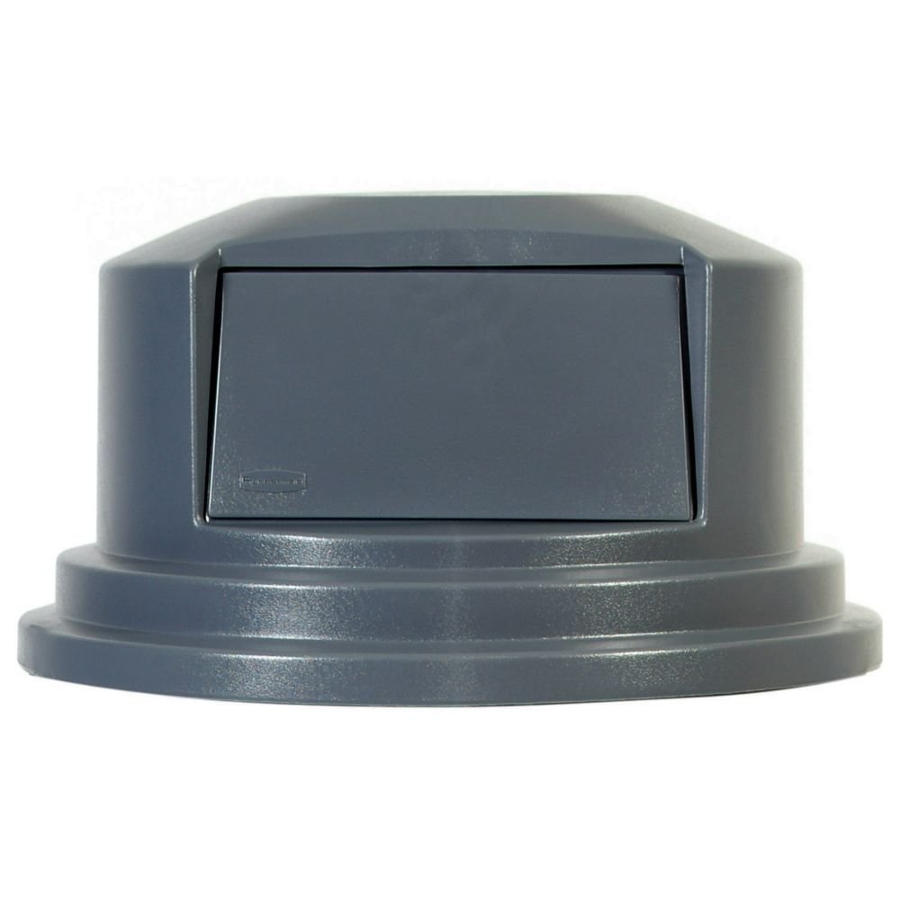 RCP265788GY - Heavy Duty Round Brute Dome Top Lid for 55 Gallon Waste Containers | Secure Trash Can Cover for Outdoor, Commercial & Industrial Use