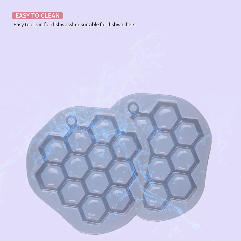 2 PCS Grape Epoxy Silicone Molds for DIY Crafts - Cookie, Fondant, Soap, Candle, Beeswax & Clay Molds - Perfect for Baking, Candle Making, Soap Crafting & Home Decor