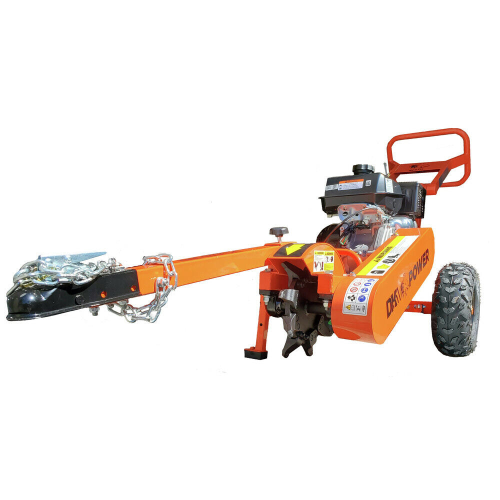DK2 OPG777 12-Inch 14 HP CH440 Engine Stump Grinder - Heavy Duty Tree Stump Removal Machine for Landscaping, Yard Cleanup & Professional Use