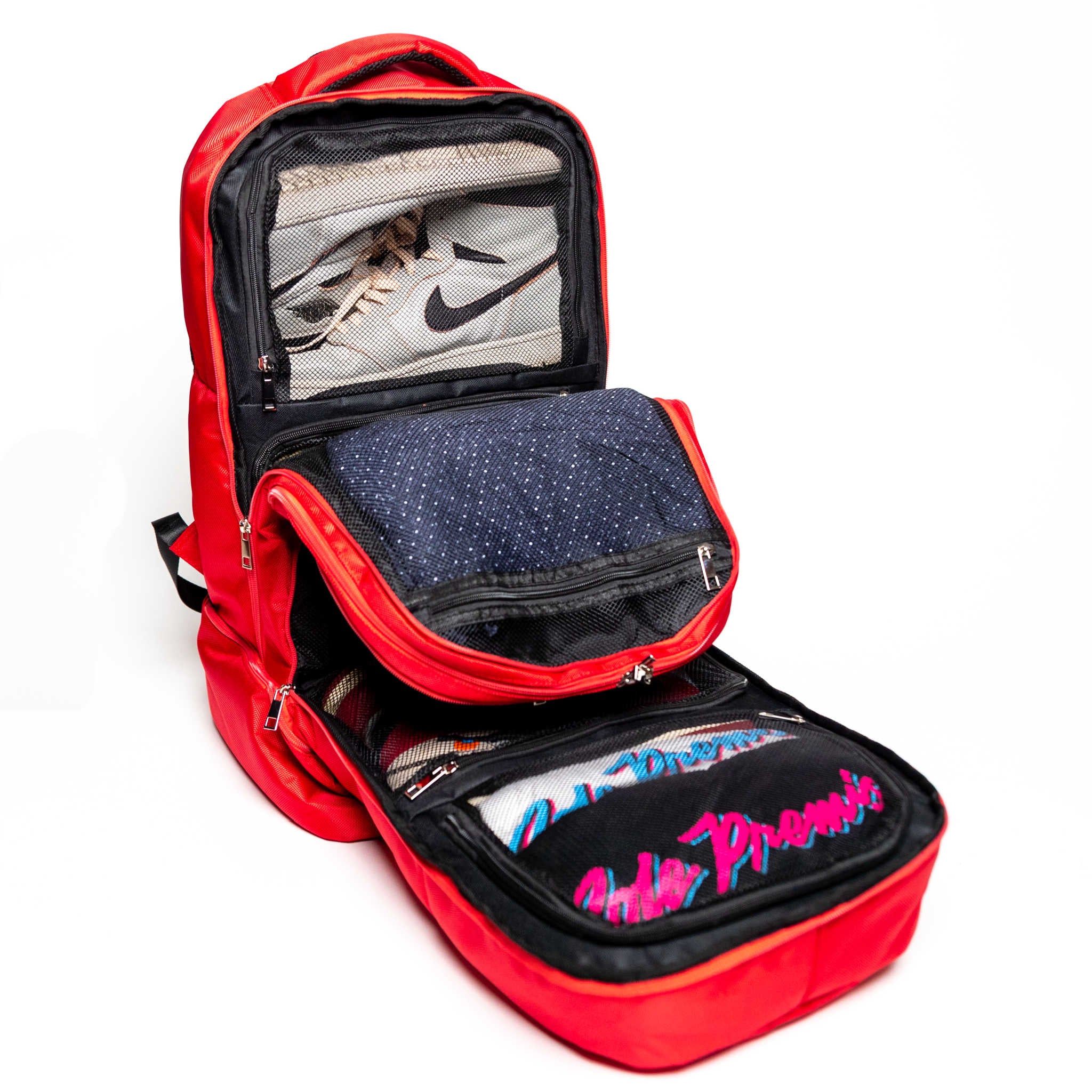 Durable Red Polyester Carry-On Luggage Bag for Travel - Lightweight & Spacious (Perfect for Airplane, Business Trips & Weekend Getaways)