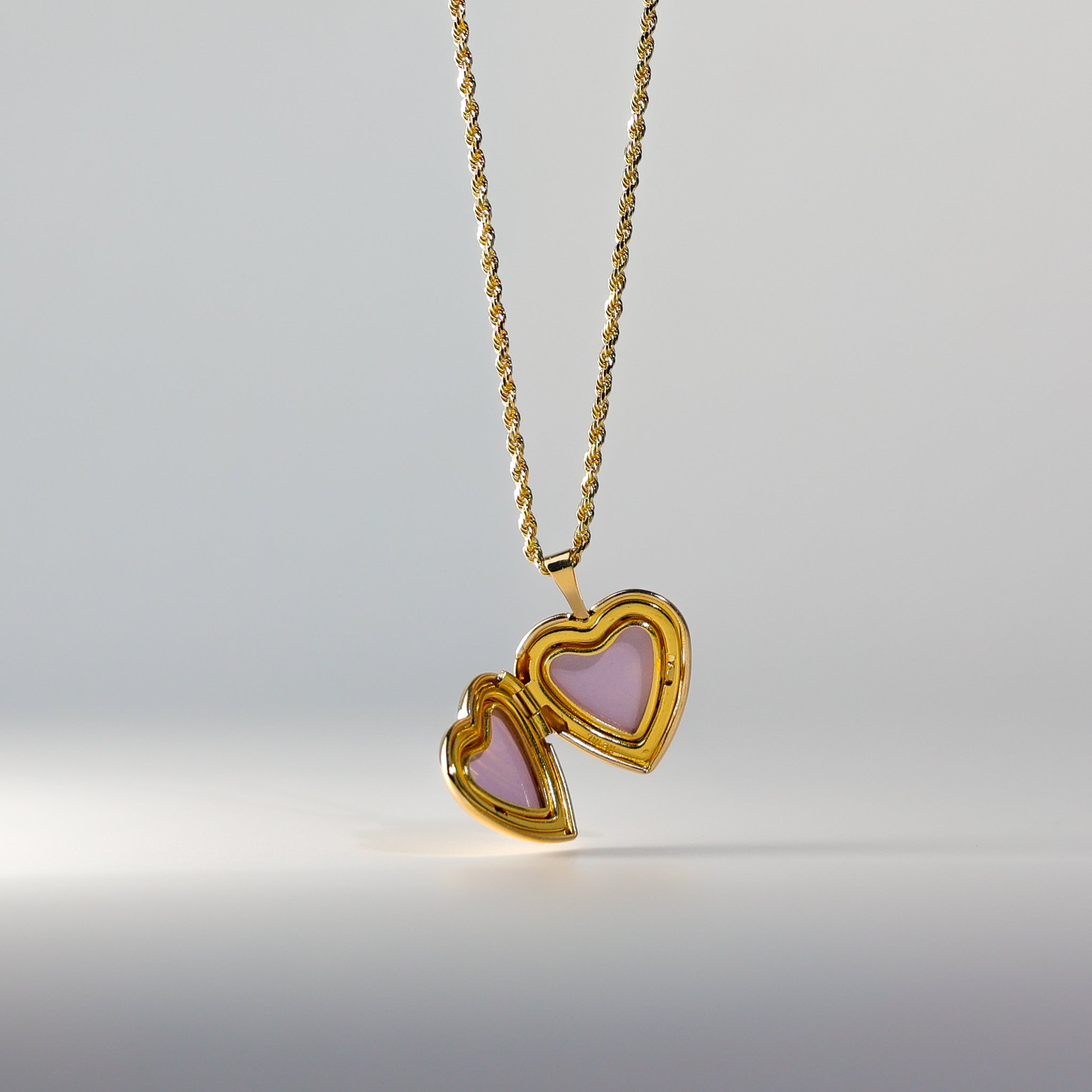 14K Gold Heart Locket Pendant Necklace for Women - Engravable Keepsake Jewelry Gift (Model PT0626) | Perfect for Valentine's Day, Anniversary & Mother's Day Gifts