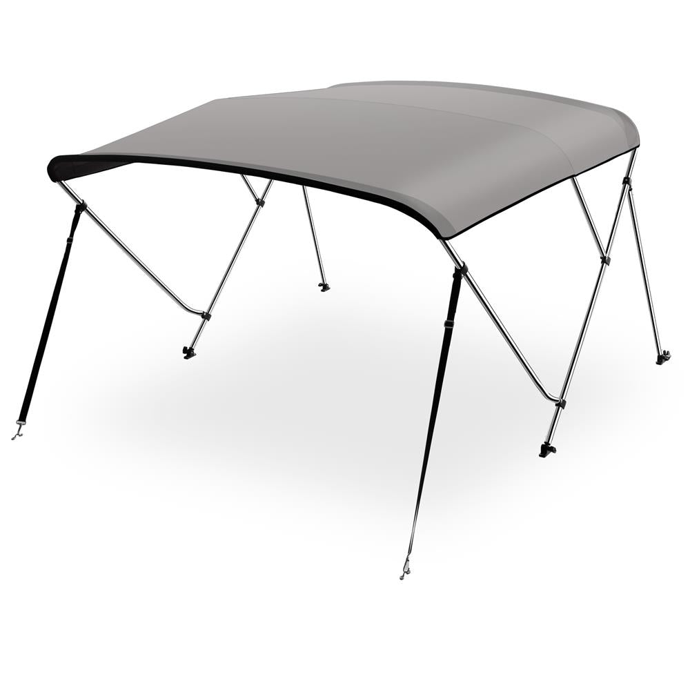 4 Bow Bimini Top for Boats - UV Resistant Waterproof Boat Canopy - Perfect for Pontoon, Fishing & Deck Boats - Sun Shade Cover for Outdoor Marine Use