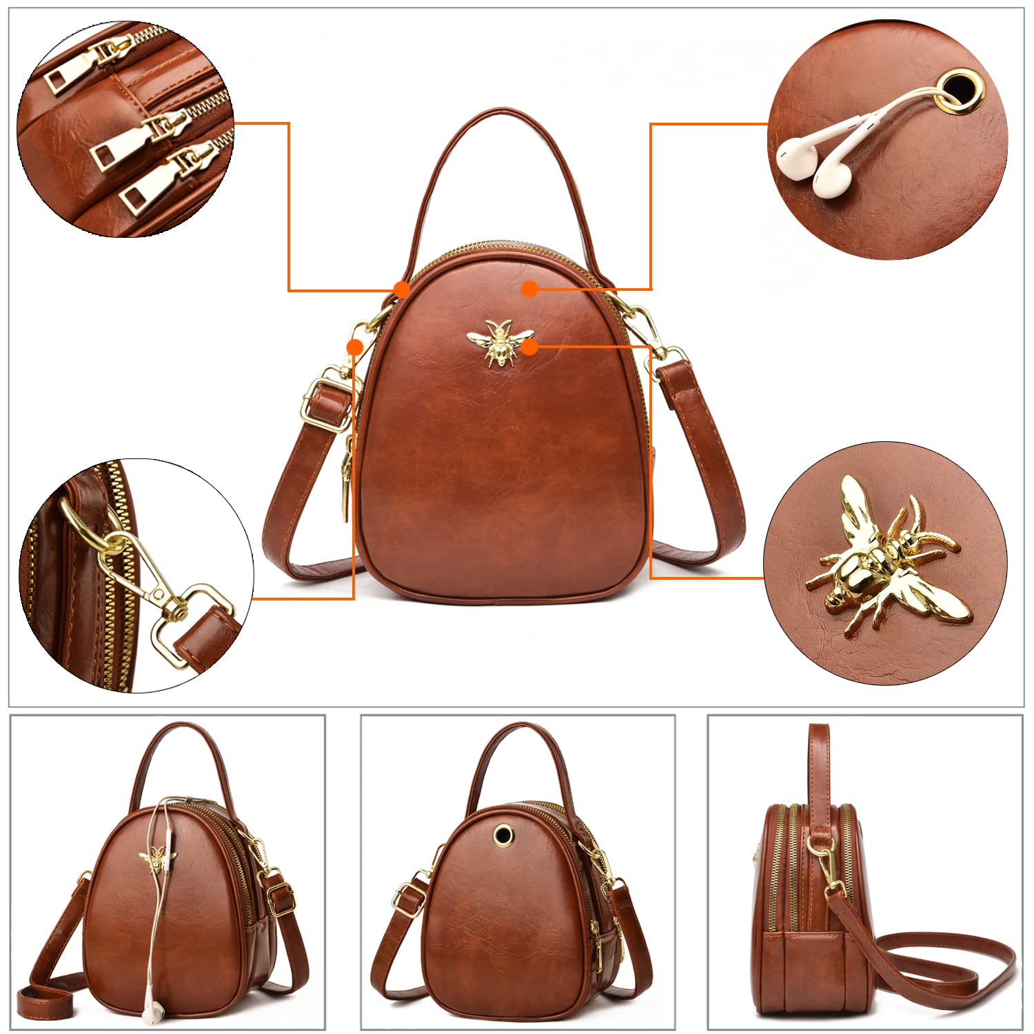 Stylish Women's Small Crossbody Bag - Fashionable Shoulder Purse & Messenger Handbag for Daily Use, Travel, and Shopping