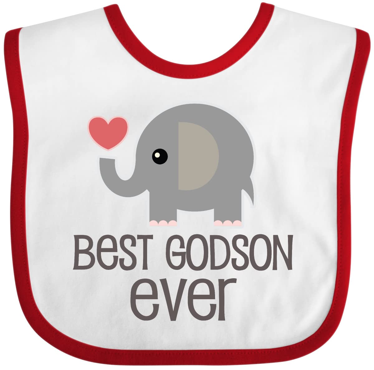 Inktastic Best Godson Baby Boy Bib - Soft Cotton Drool Bib for Infants & Toddlers - Perfect for Feeding, Teething, and Everyday Use
