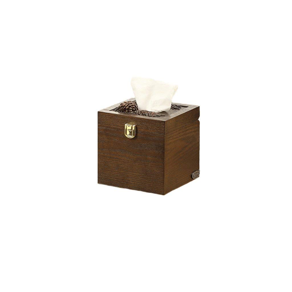 European Style Wooden Tissue Box Holder - Creative Home & Office Decor for Living Room, Hotel, and Bathroom | Elegant Paper Towel Dispenser for Modern Spaces