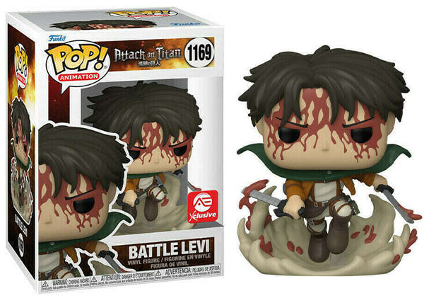 Battle Levi (Attack on Titan) 1169 Action Figure - Alliance Entertainment Exclusive Collectible for Anime Fans & Display