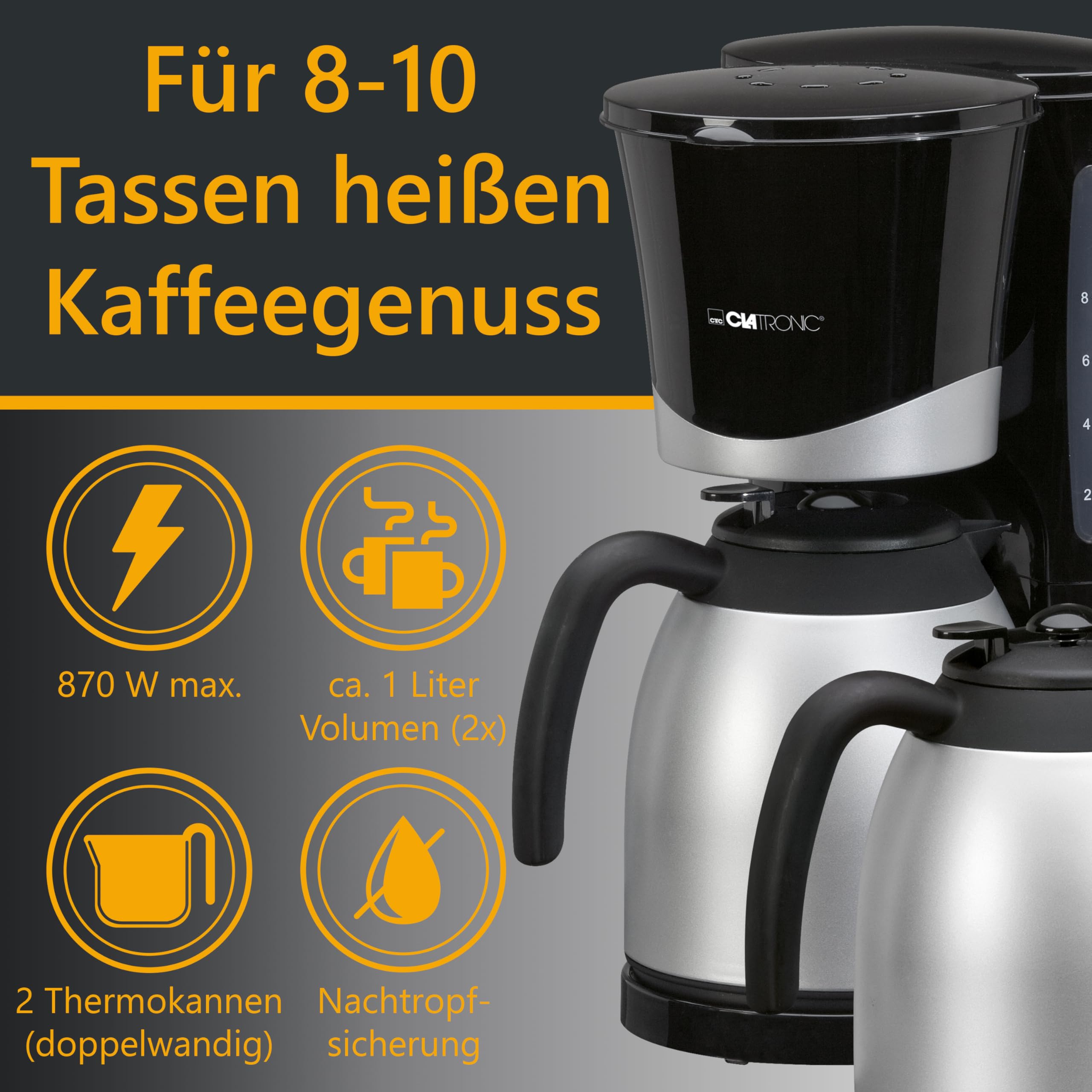 Premium Coffee Machine with Glass Flask KA 3328 - Perfect for Home, Office & Restaurant Use