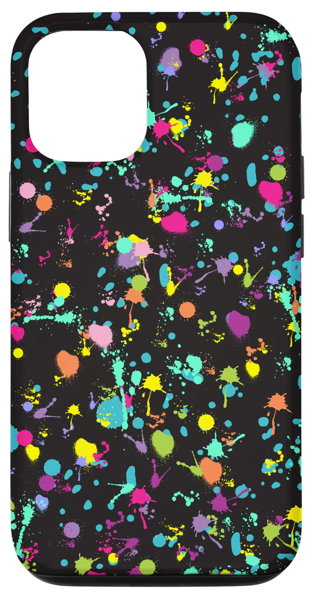 Colorful Splash Paint Art Case for iPhone 12 & 12 Pro - Durable Protective Cover with Unique Multicolor Pattern - Perfect for Everyday Use, Travel & Artistic Expression
