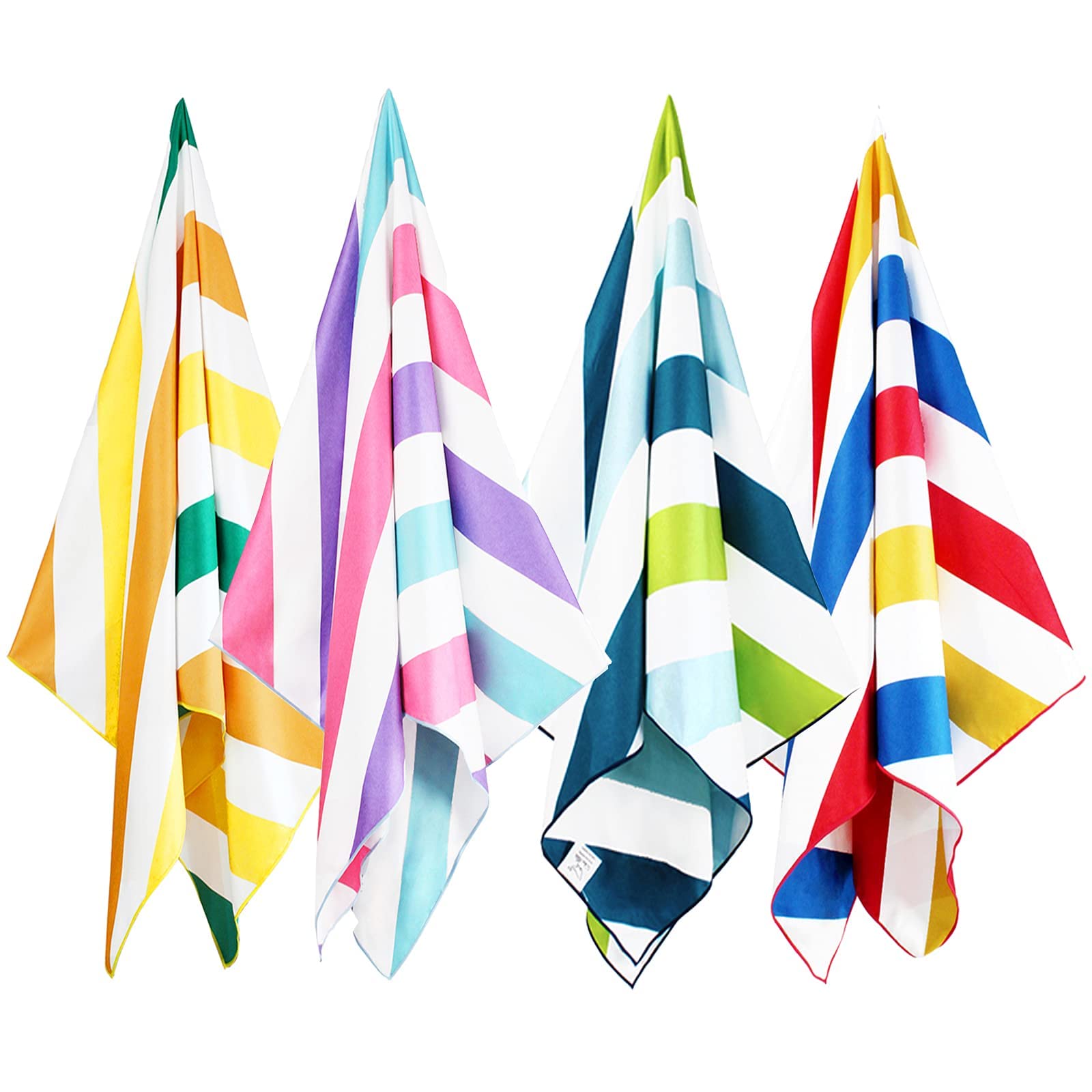 Whale Flotilla 4 Pack Large Quick Dry Beach Towels (30