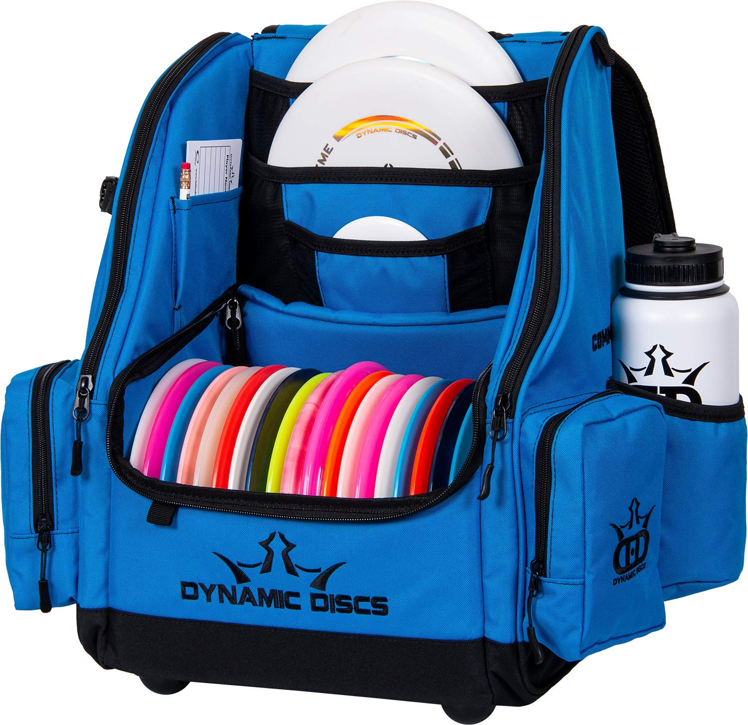 Dynamic Discs Commander Backpack - Premium 20 Disc Capacity Disc Golf Bag with 2 Deep Storage Pockets & Dual Water Bottle Holders | Durable Frisbee Golf Backpack for Tournaments, Practice & Outdoor Adventures