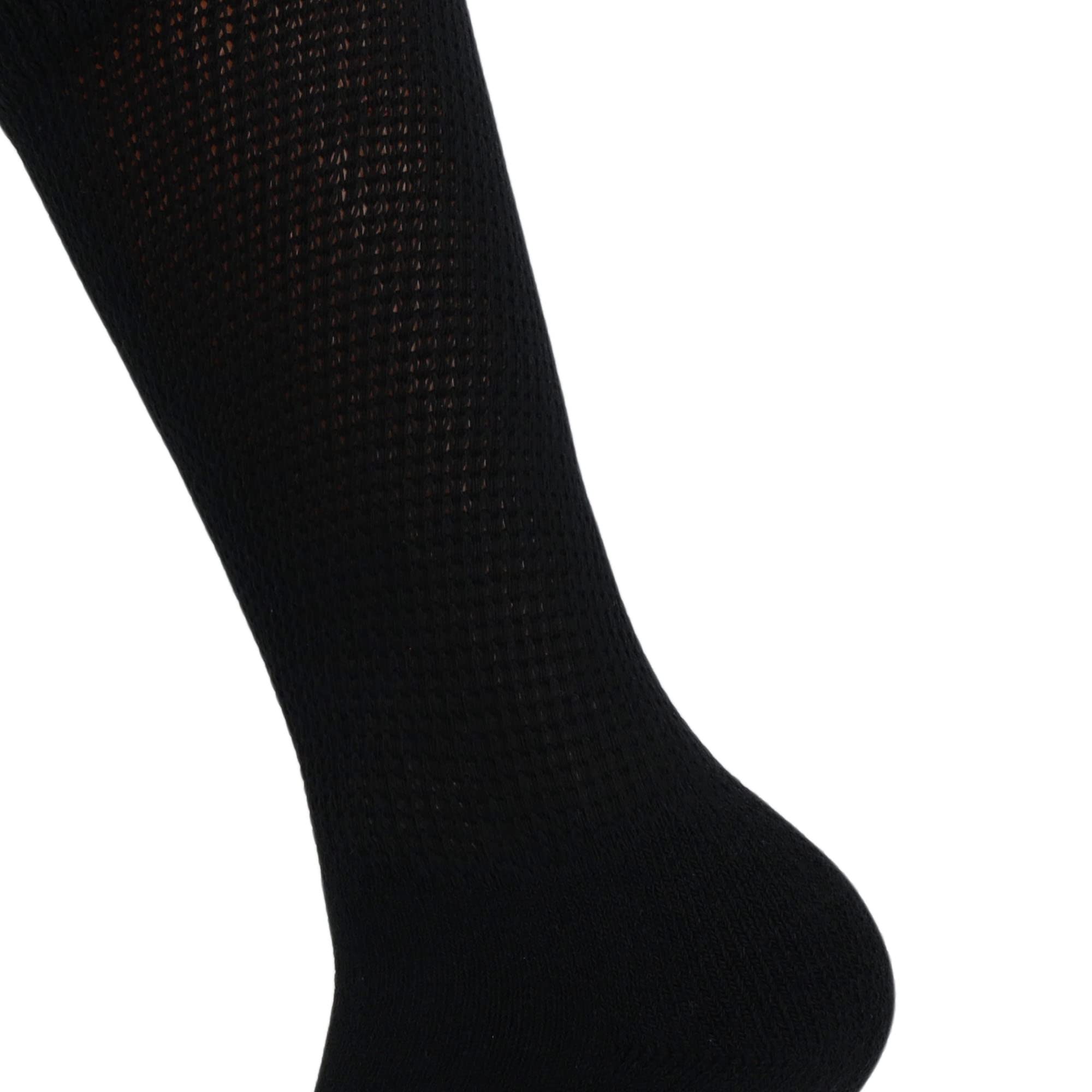 Best American Made Diabetic Crew Socks for Men - Seamless Comfort, Non-Binding Top & Loose Fit - Ideal for Diabetes Care, Daily Wear & Sensitive Feet