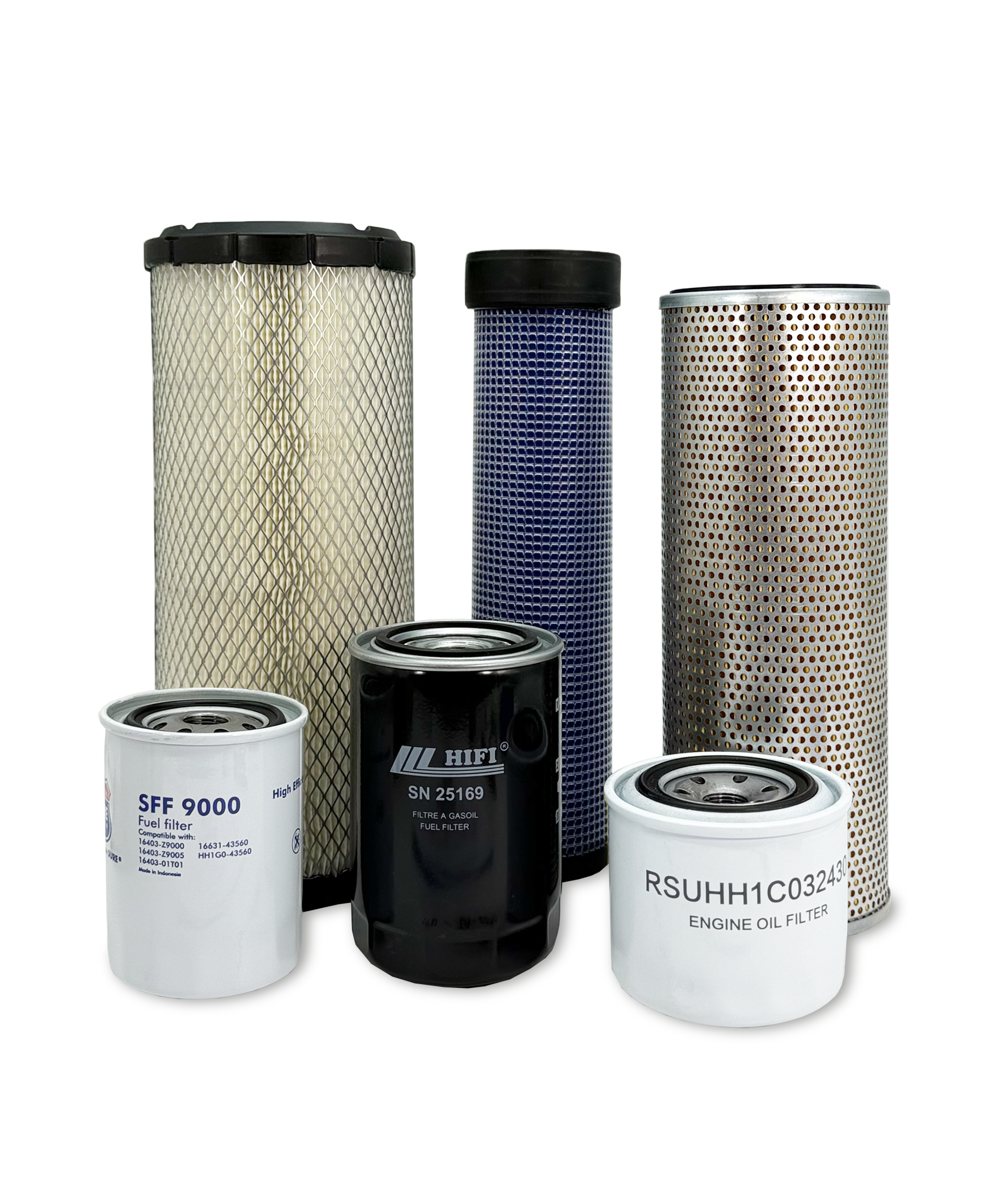 HERO® Maintenance Filter Kit for Takeuchi TL10V2 Track Loader - Air, Oil & Hydraulic Filters - Perfect for Construction Equipment Maintenance & Fleet Servicing