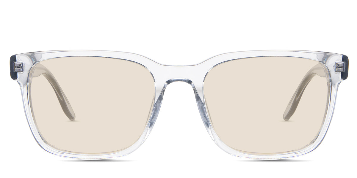Wells Men's Prescription Tinted Glasses - UV Protection & Blue Light Blocking for Driving, Reading & Outdoor Activities