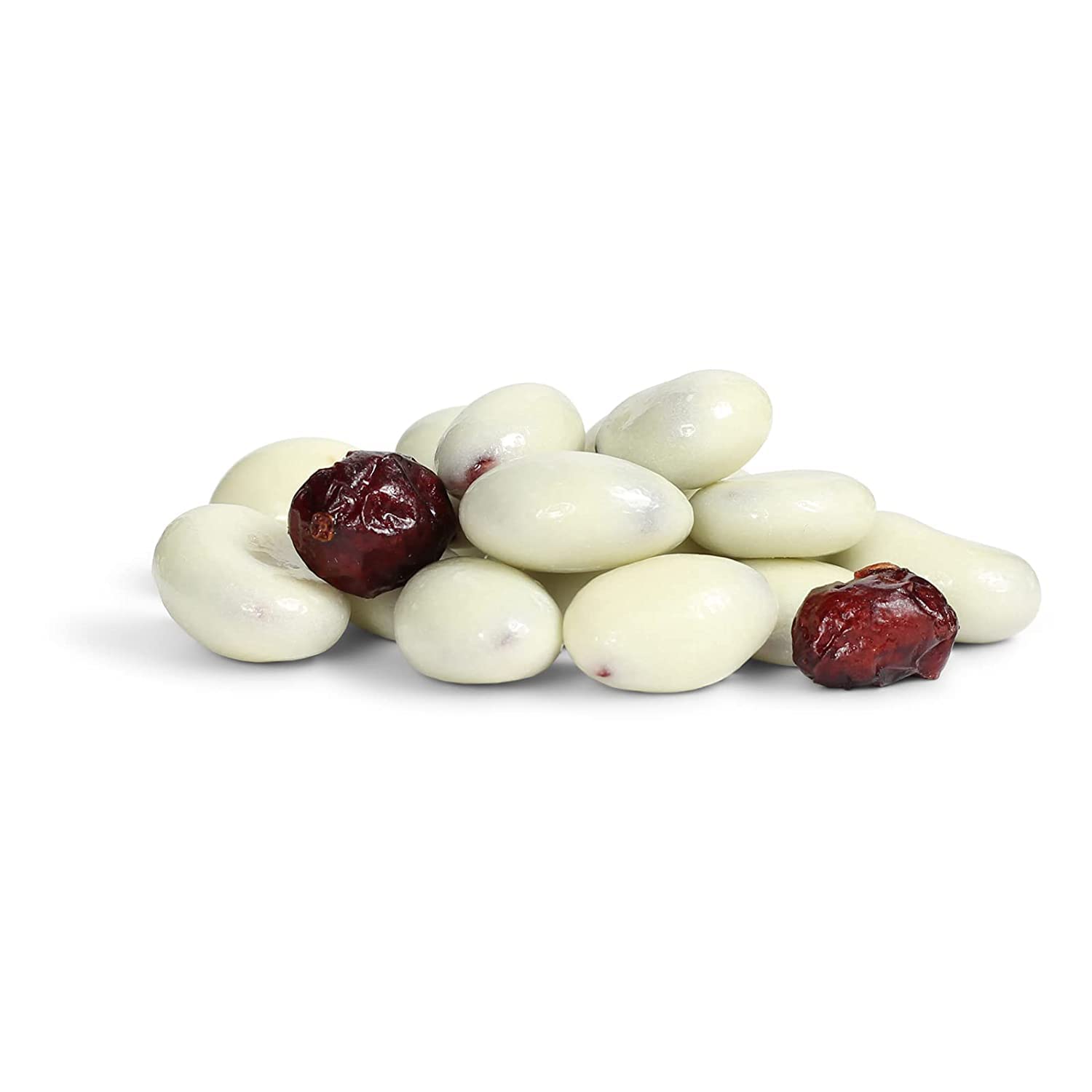 Gourmet White Chocolate Covered Cranberries 10 lbs Bulk Bag | Healthy Kosher Dairy Snacks | USA Made White Milk Chocolate Coated Dried Fruit for Baking, Gifts & Party Favors