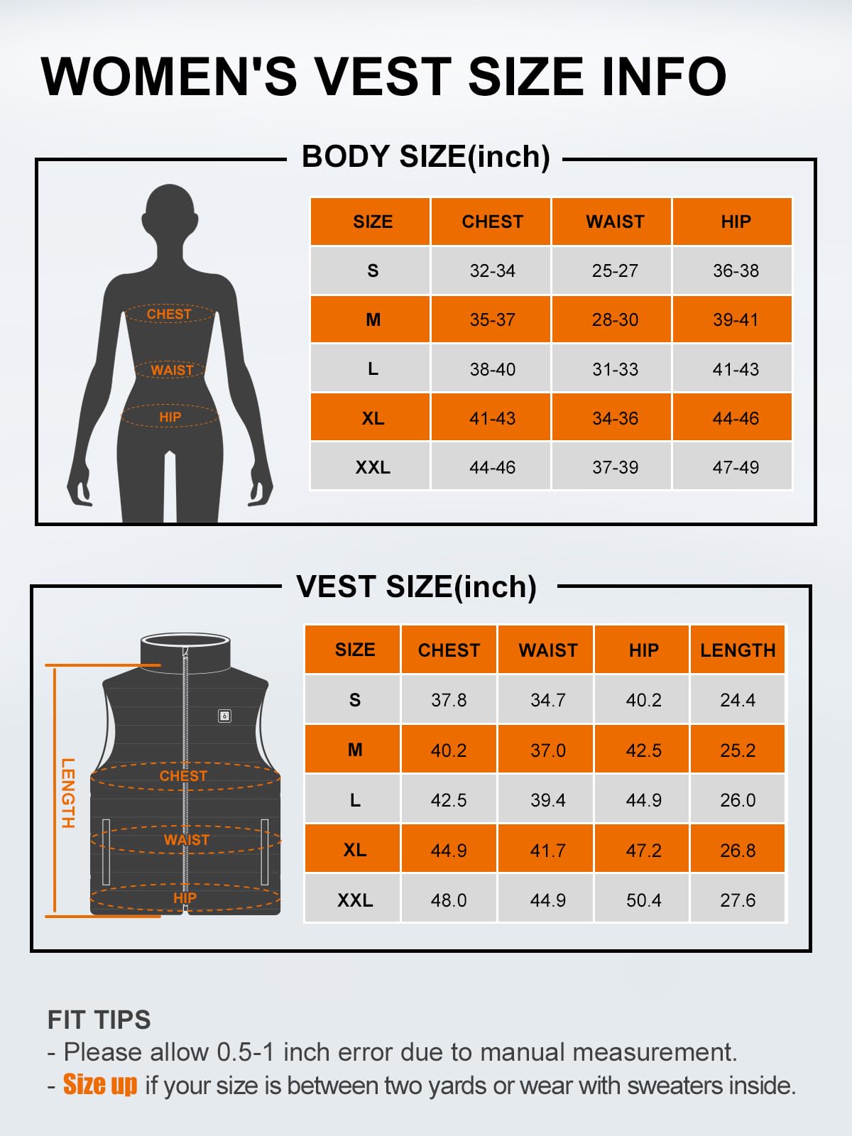 Rechargeable Heated Vest for Men & Women - Battery-Powered Winter Jacket with USB Heating - Perfect for Outdoor Activities, Hiking & Cold Weather