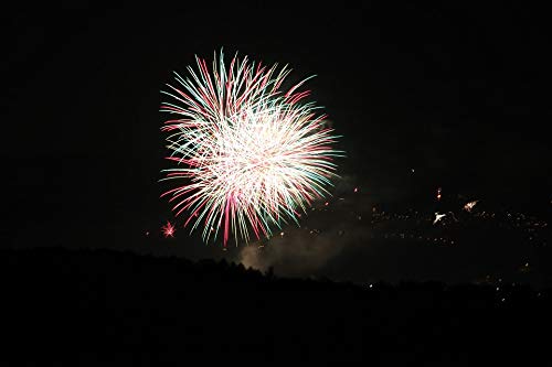 20x30 Inch Light Night Explosion Hell Fireworks Rocket Laminated Poster - Vibrant Colors & HD Print - Perfect for Home Decor, Bedroom, Living Room, Office Wall Art - Fits Standard Frames
