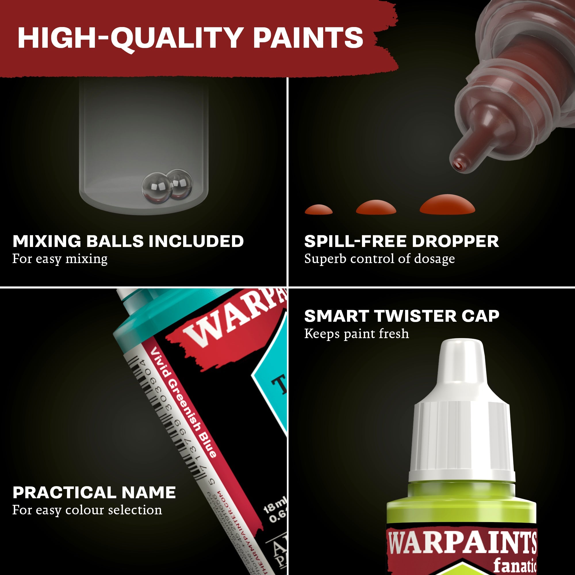 Ultramarine Blue Acrylic Paint for Artists - Premium Quality Warpaints Fanatic Series - Perfect for Canvas, Miniatures & DIY Crafts