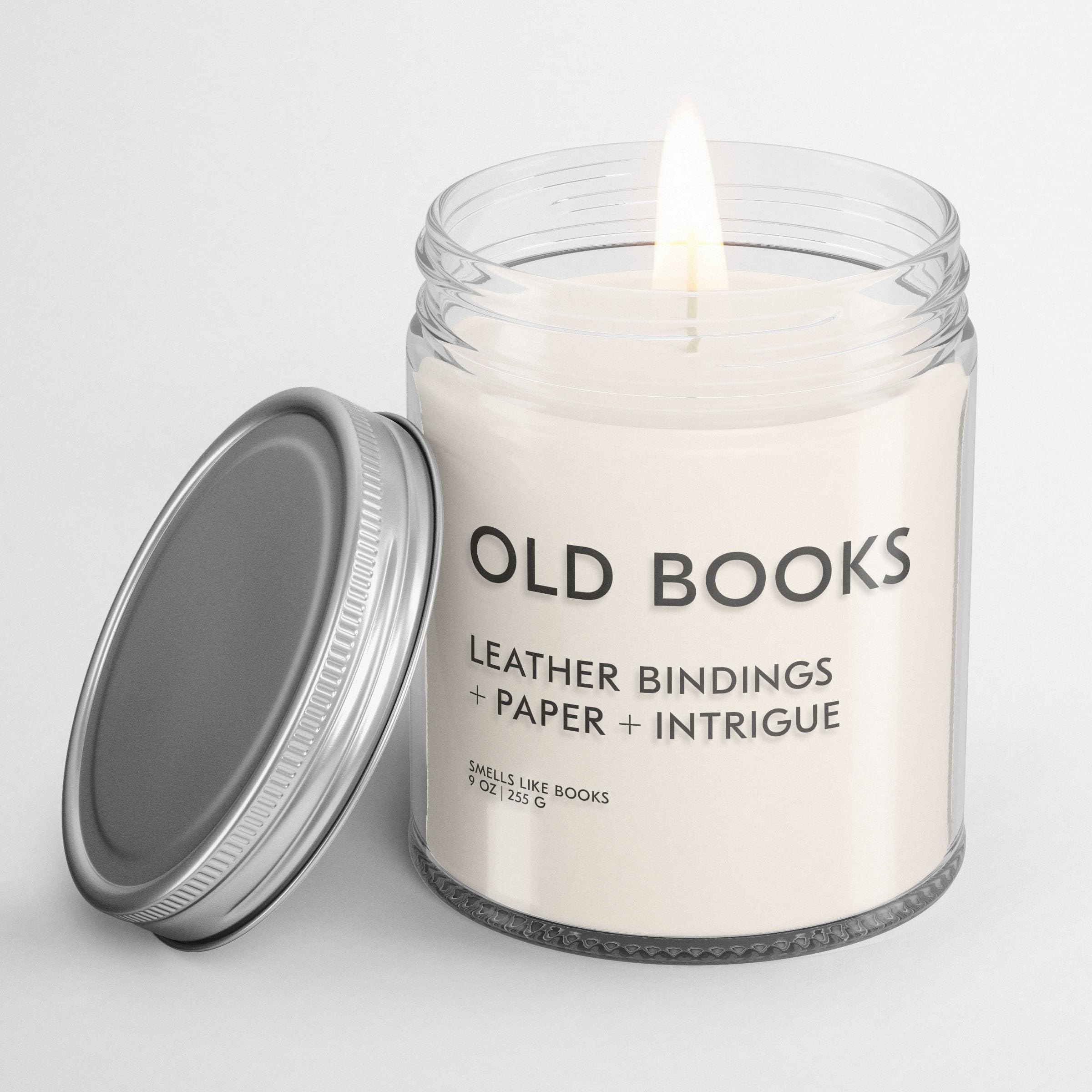 Old Books Scented Candle for Book Lovers | Vegan, Cruelty-Free & Phthalate-Free Soy Wax Candle | Perfect for Reading Nooks, Cozy Book Clubs & Literary Gift Giving