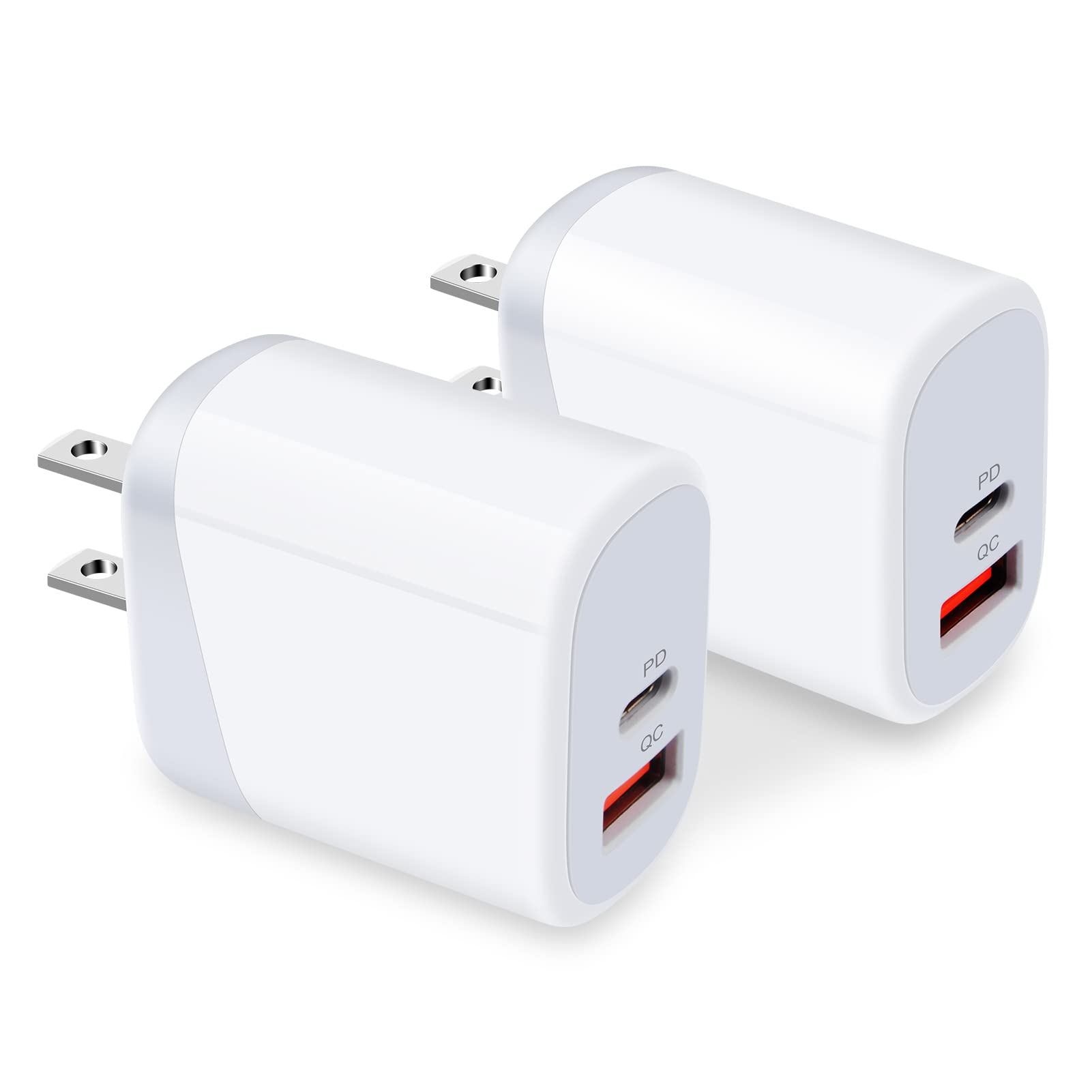 Google Pixel 9 & 8 Fast Charger 20W - Dual Port USB C Wall Charger with PD 3.0 - Compatible with Pixel 9 Pro/8 Pro, iPhone 16/15, Samsung Galaxy S24/S23 - Perfect for Home, Office & Travel Charging