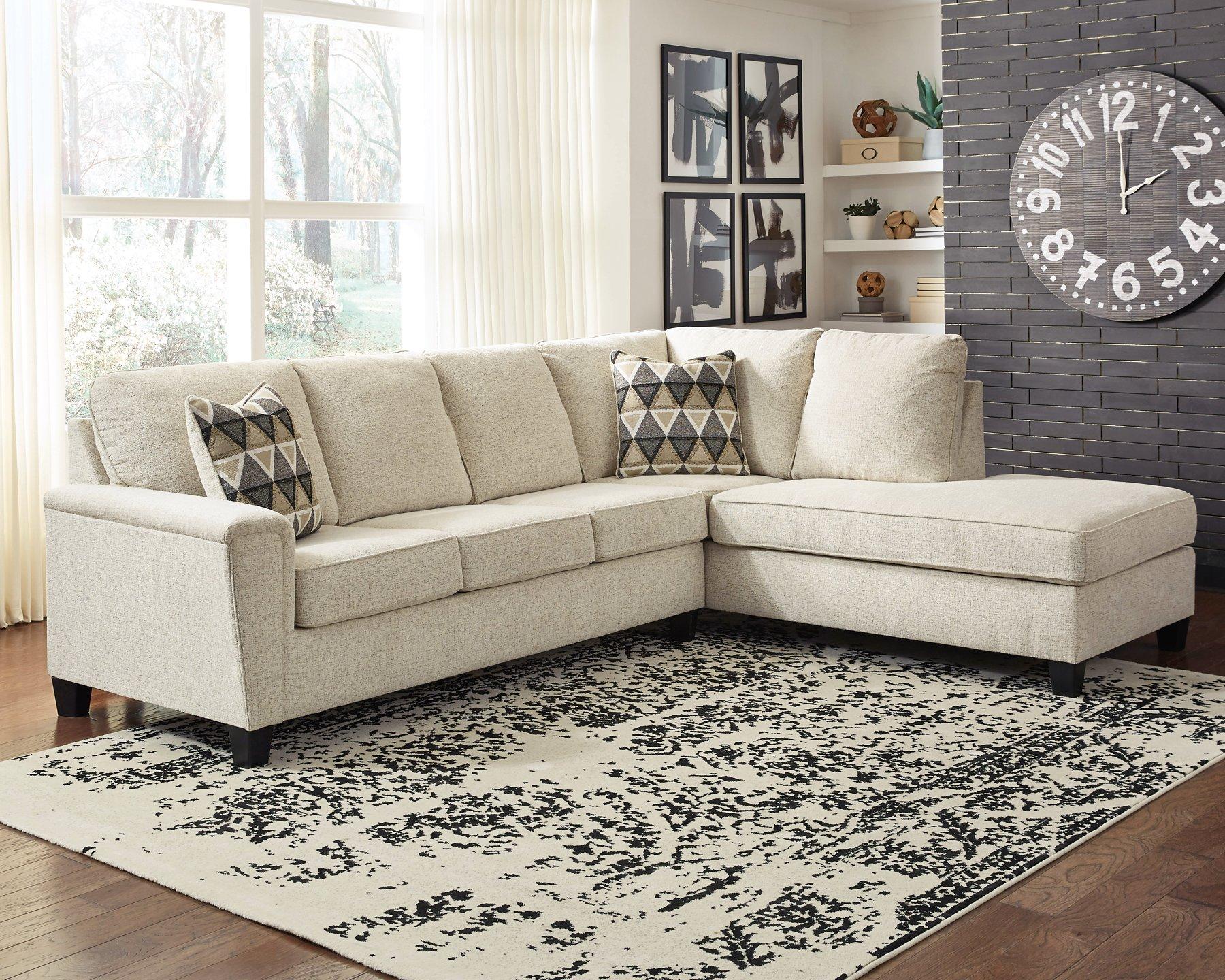 Abinger 2-Piece Sleeper Sectional Sofa with Chaise Lounge - Modern Convertible Sleeper Couch for Living Room, Guest Room & Small Spaces