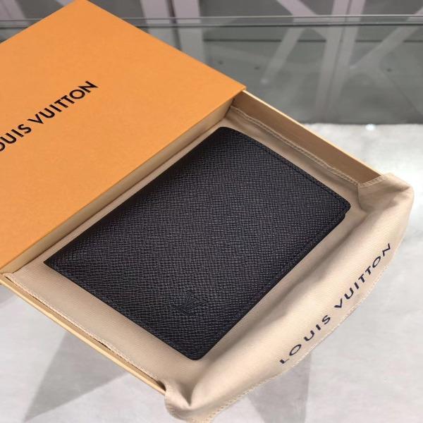 LV Taiga Leather Regular Wallet for Men - Slim Bifold Credit Card Holder - Perfect for Everyday Use & Business Travel