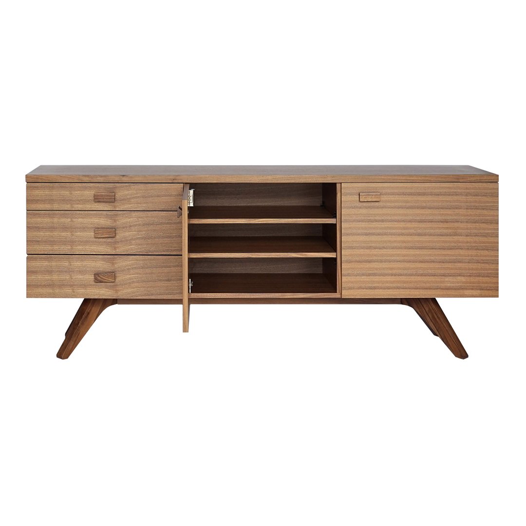 Matthew Hilton Cross Sideboard Case - Modern Wooden Storage Cabinet for Living Room, Bedroom & Office | Stylish Furniture Organizer for Home Decor